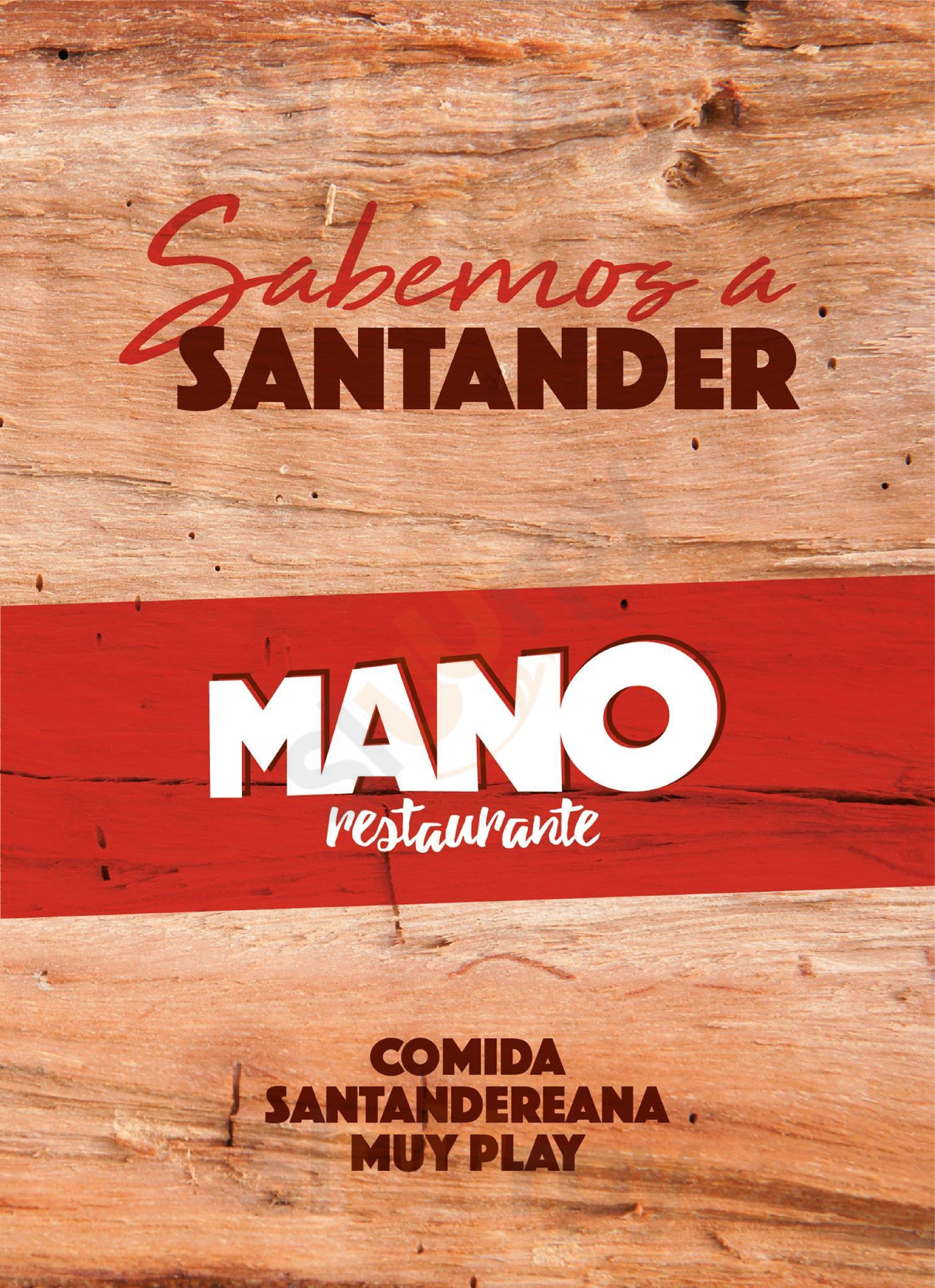 Mano Restaurante San Gil Menu - 1
