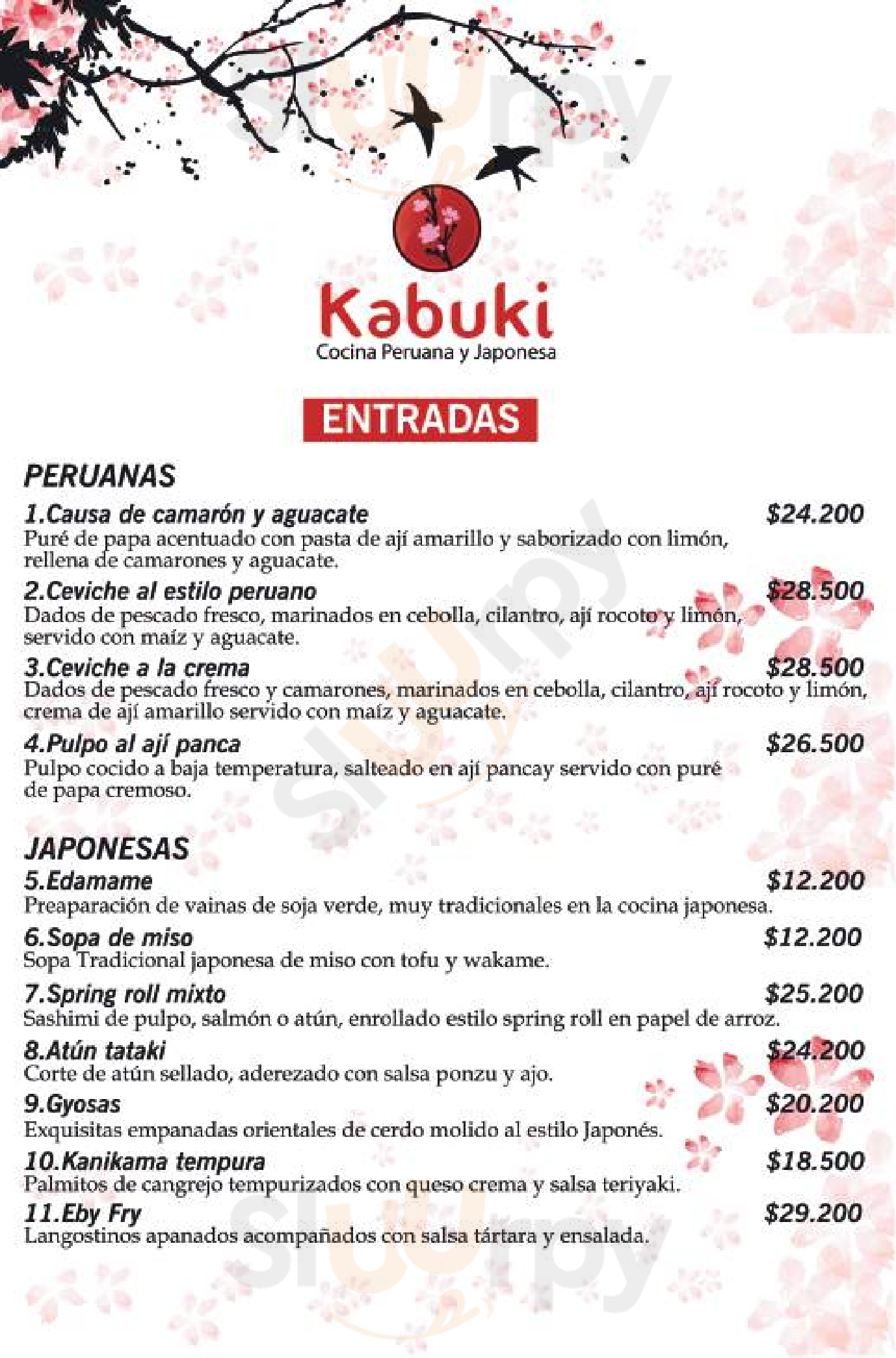 Kabuki Cocina Peruana Y Japonesa Medellín Menu - 1