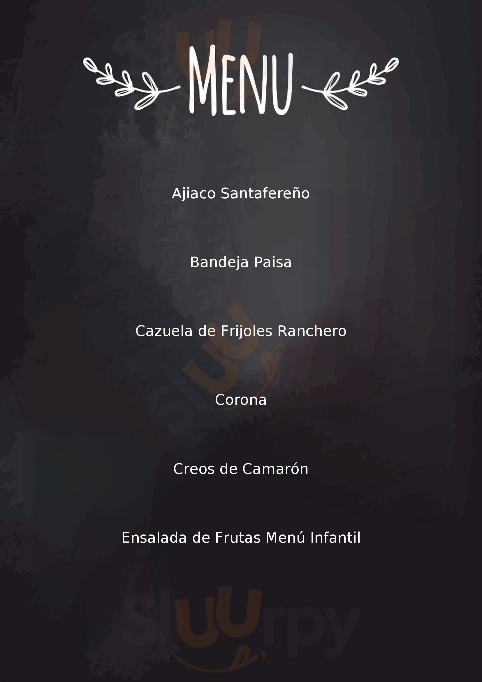 Restaurante Manantial Rionegro Menu - 1