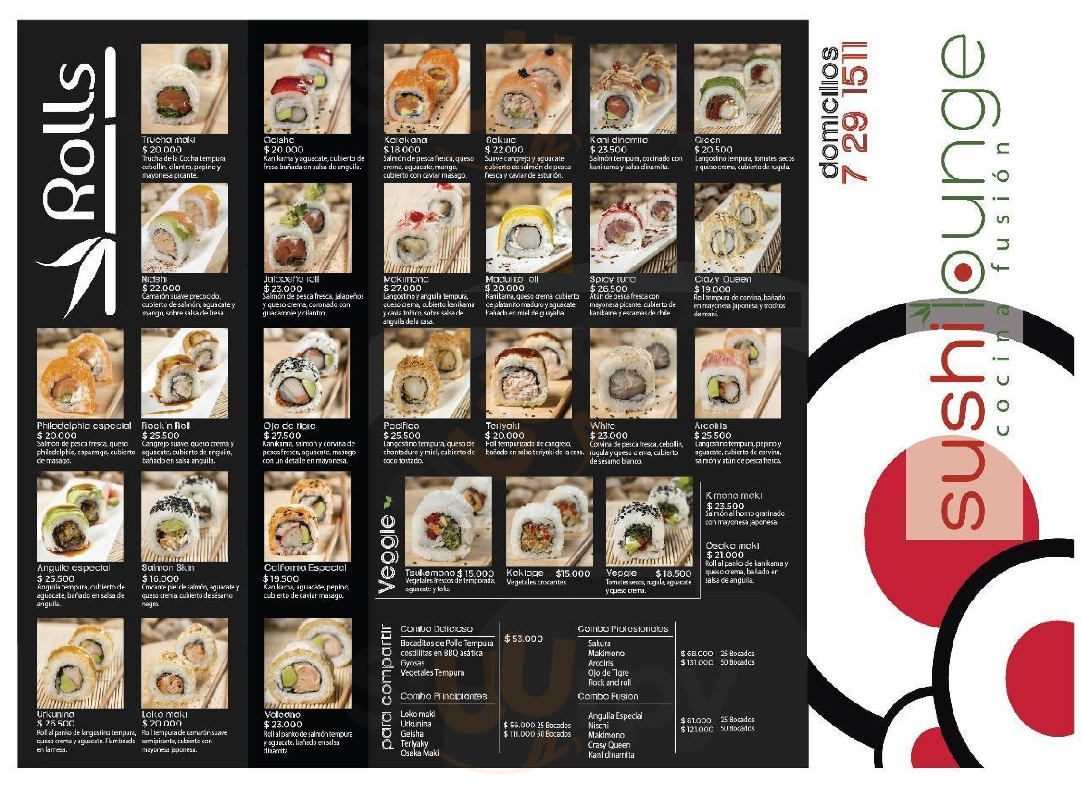 Sushi Lounge Cocina Fusion Pasto Menu - 1