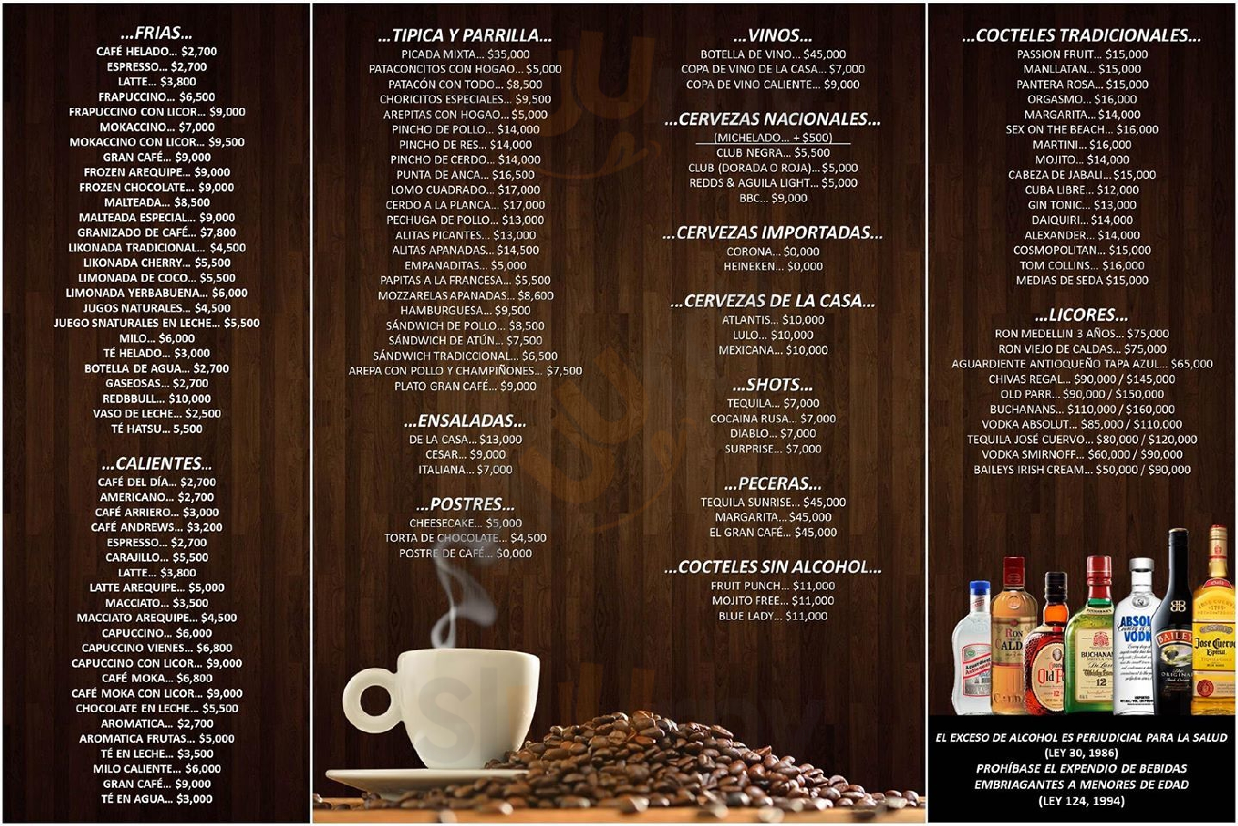 El Gran Cafe Pereira Menu - 1