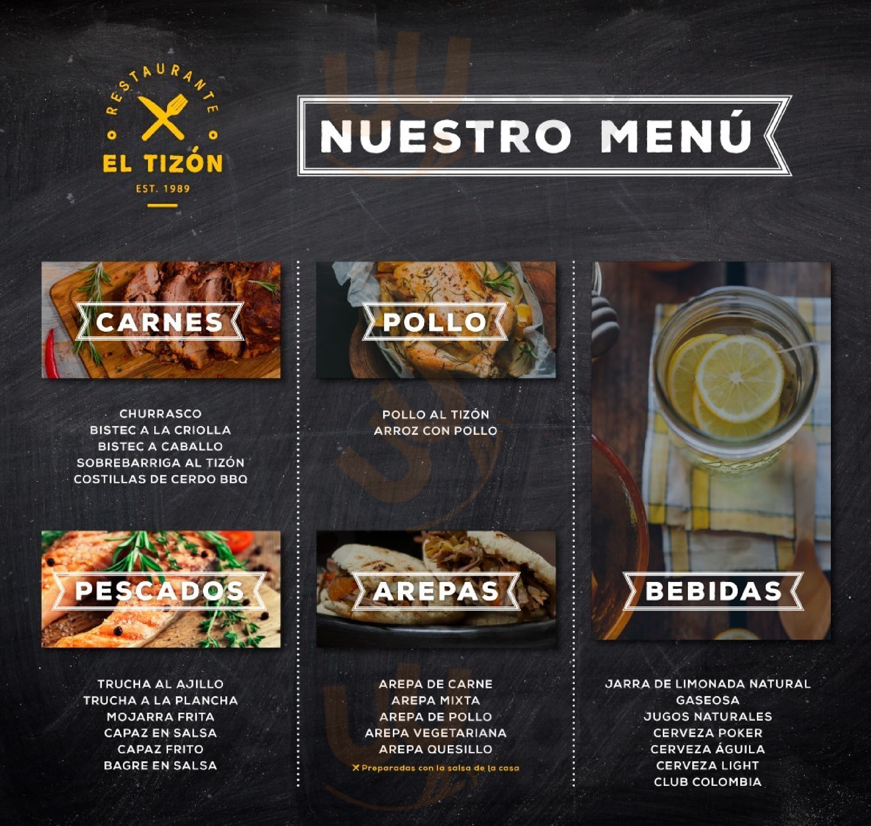 Restaurante El Tizon Honda Menu - 1