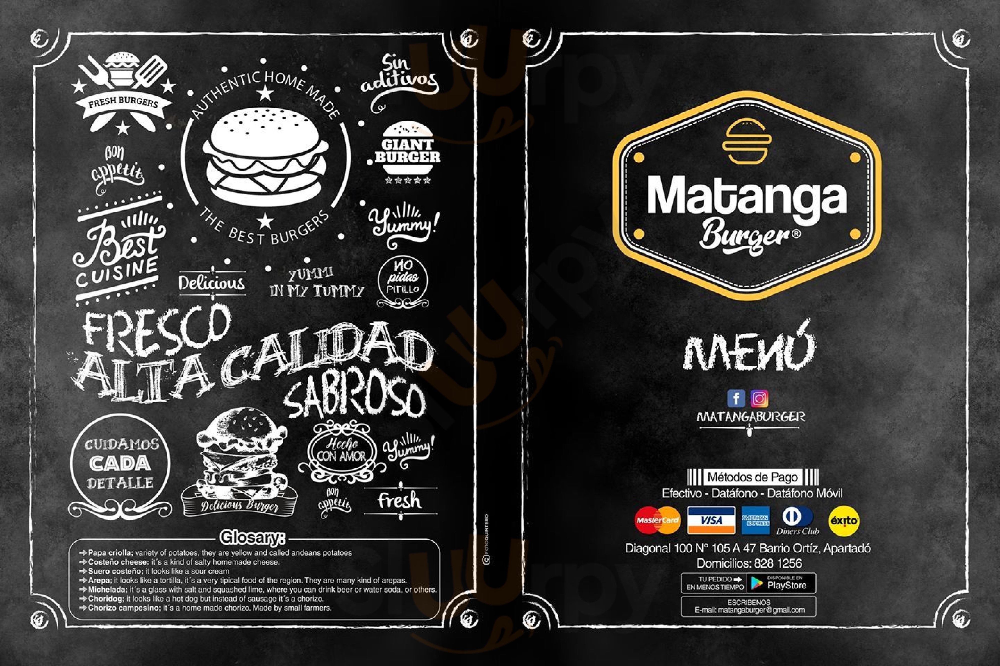 Matanga Burger Apartadó Menu - 1