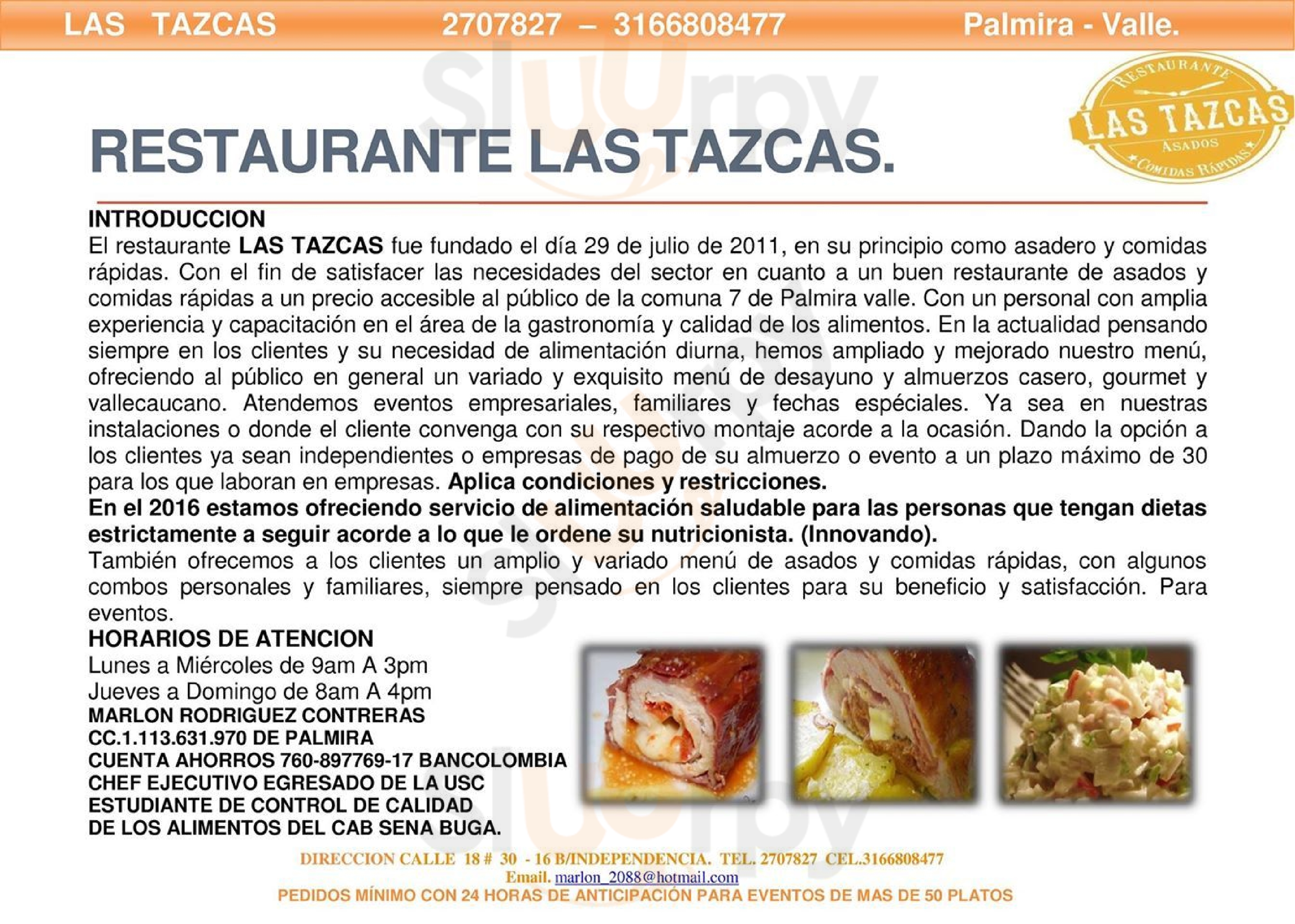 Restaurante Las Tazcas Palmira Menu - 1
