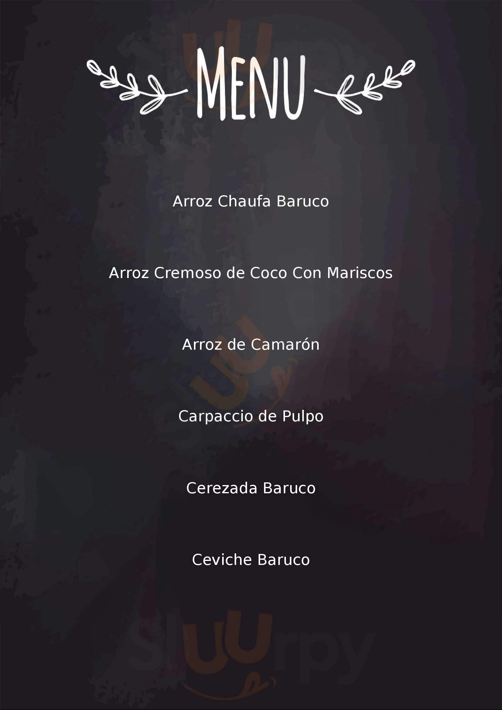 Baruco By Cuzco Cartagena Menu - 1