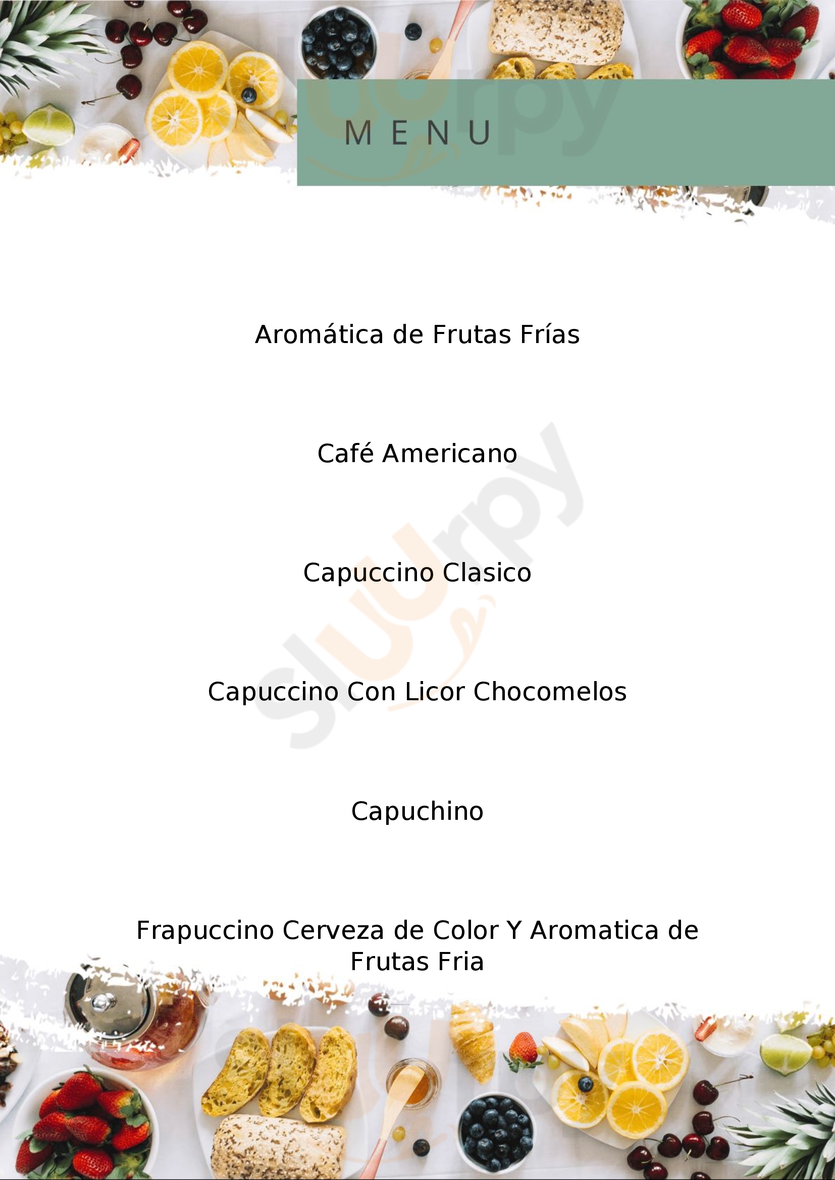 La Nigua Café Popayán Menu - 1