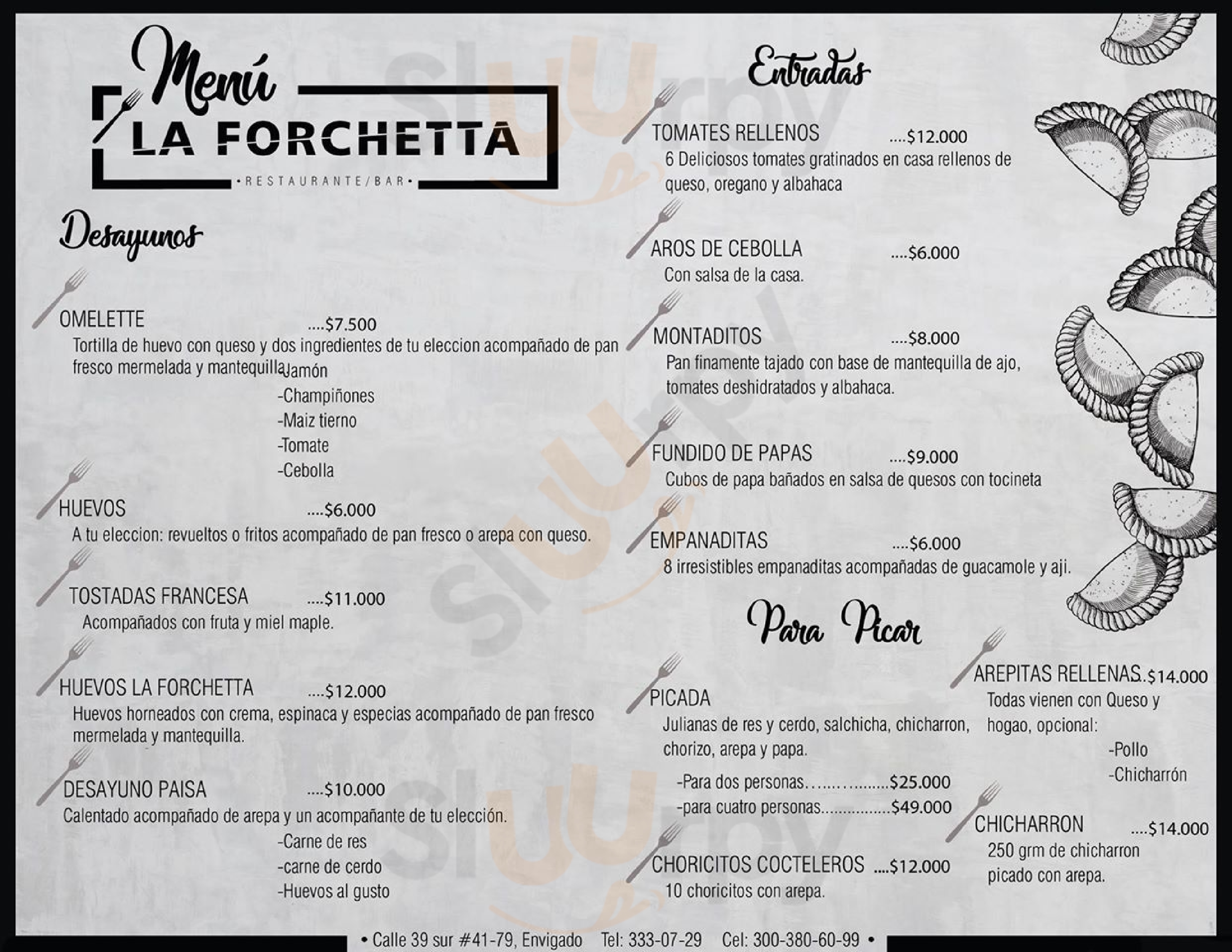 La Forchetta Restaurante Bar Envigado Menu - 1