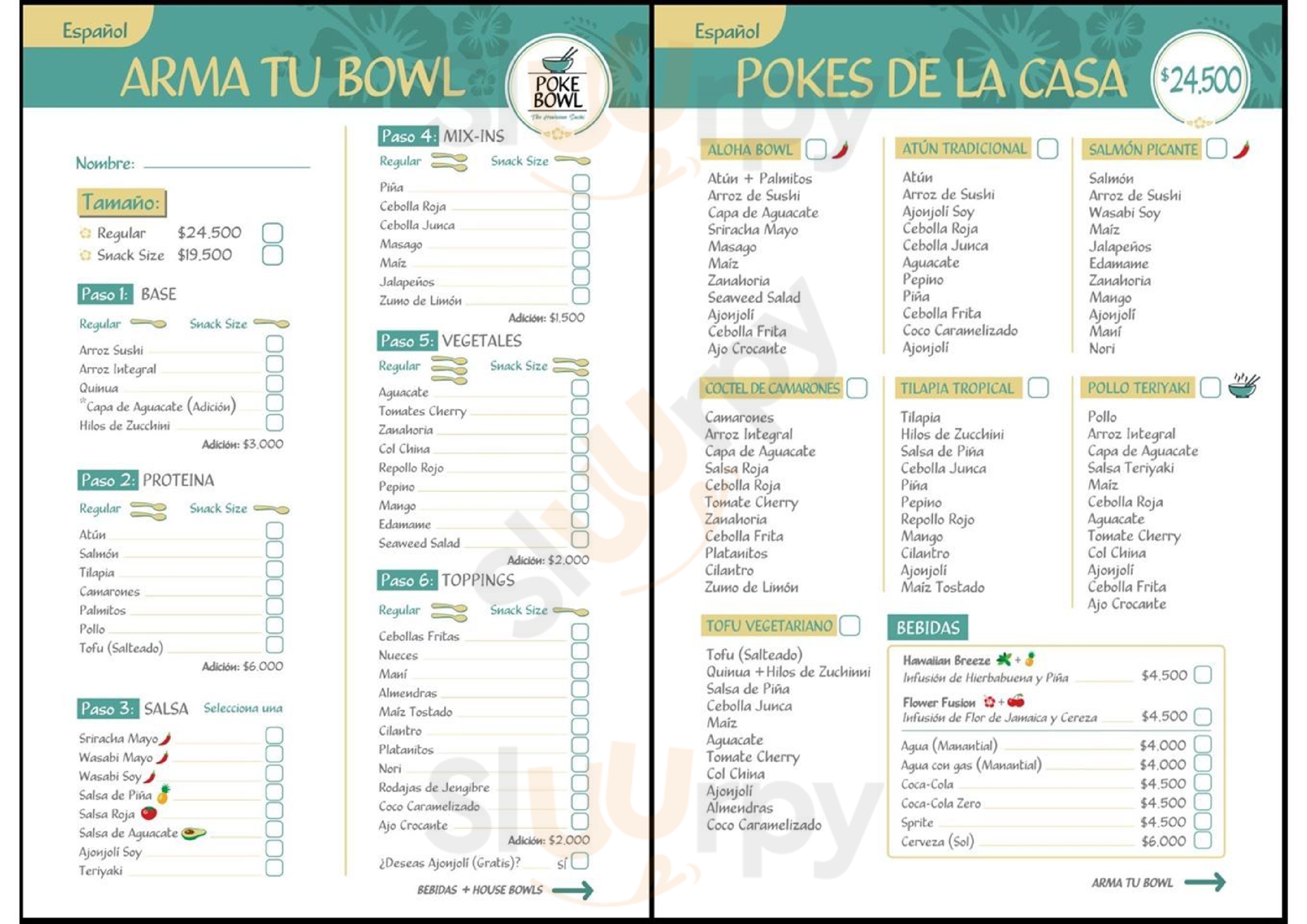 Poke Bowl - The Hawaiian Sushi Medellín Menu - 1