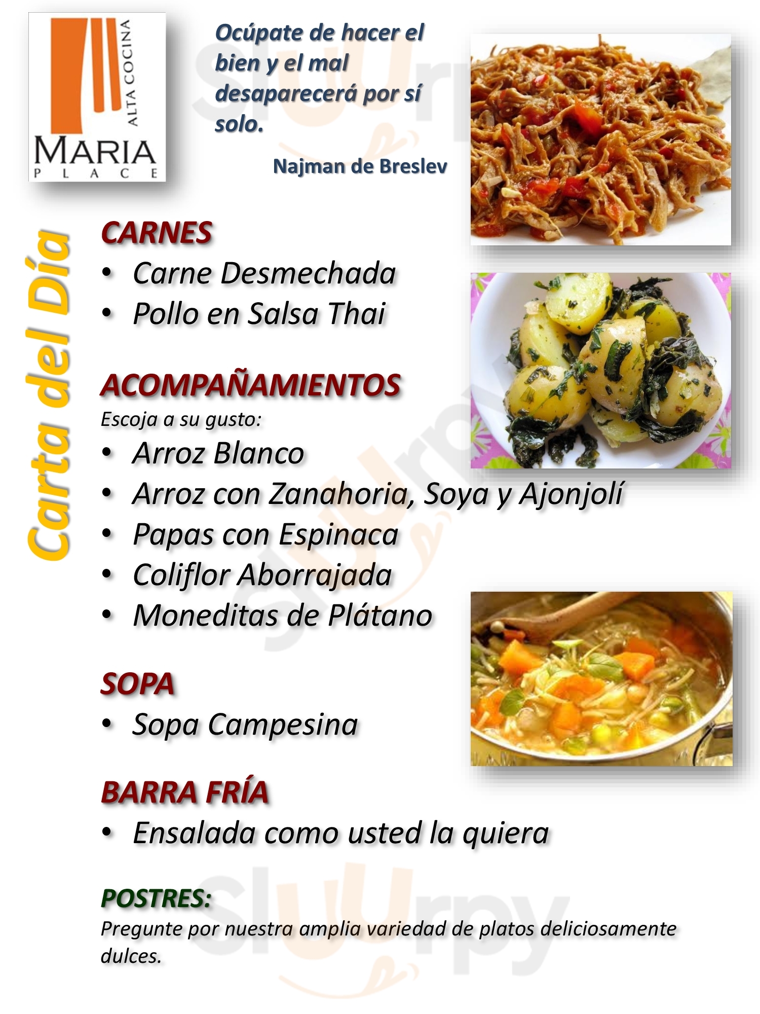 Maria Place Alta Cocina Cali Menu - 1