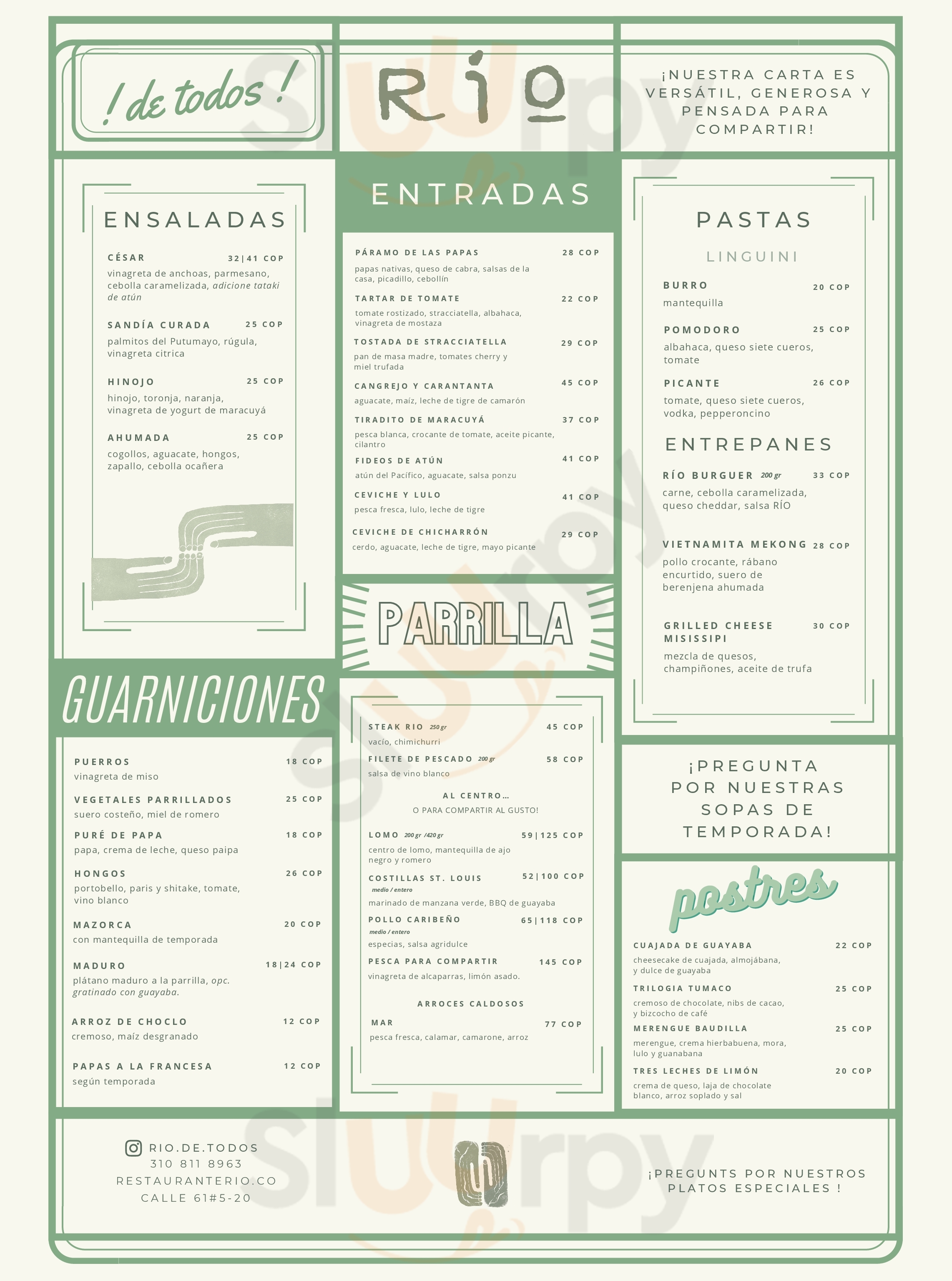 Restaurante Río Bogotá Menu - 1