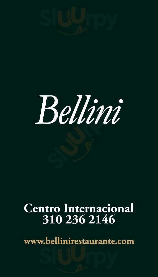 Bellini Centro Internacional Bogotá Menu - 1