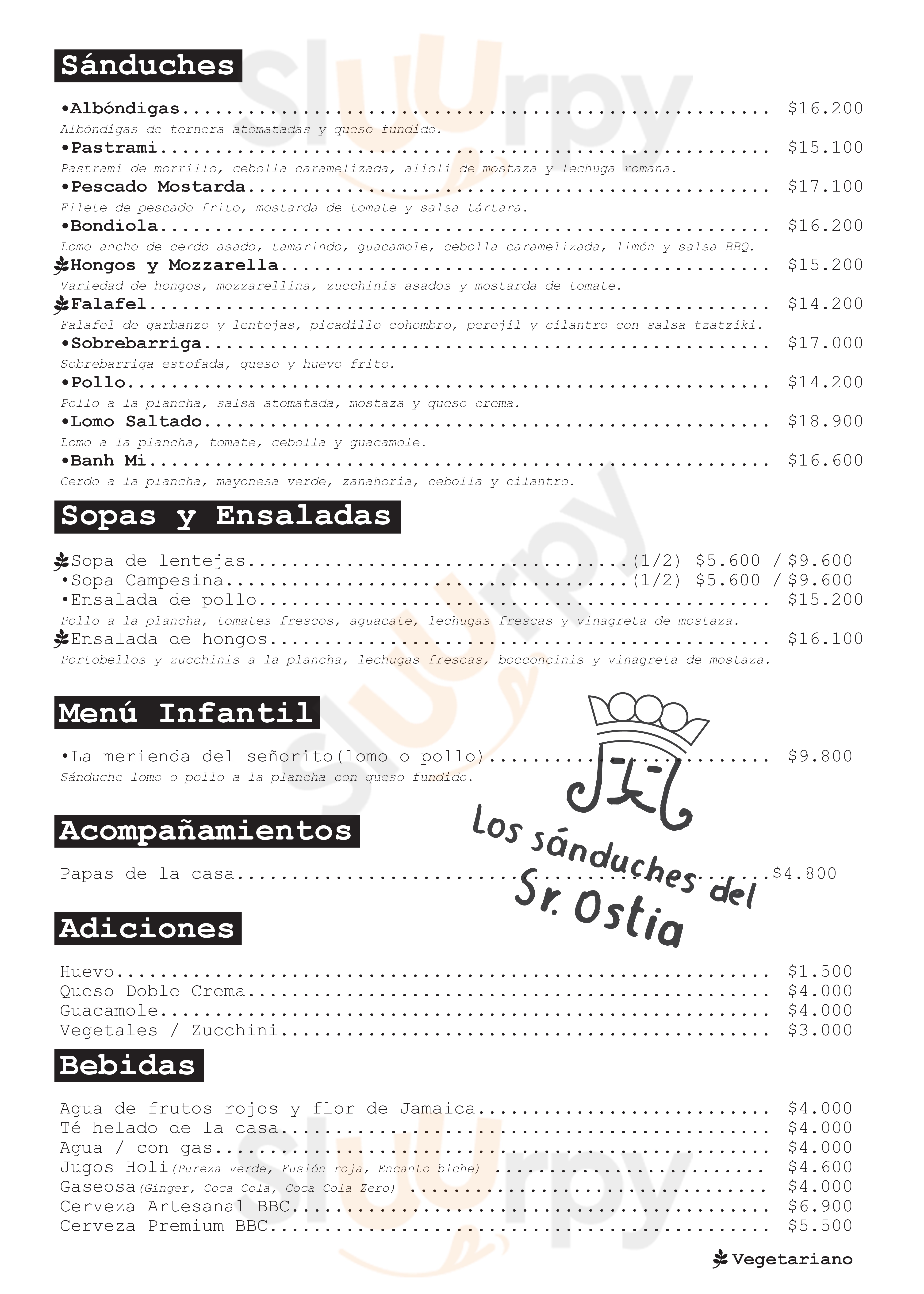 Los Sanduches Del Sr Ostia Bogotá Menu - 1