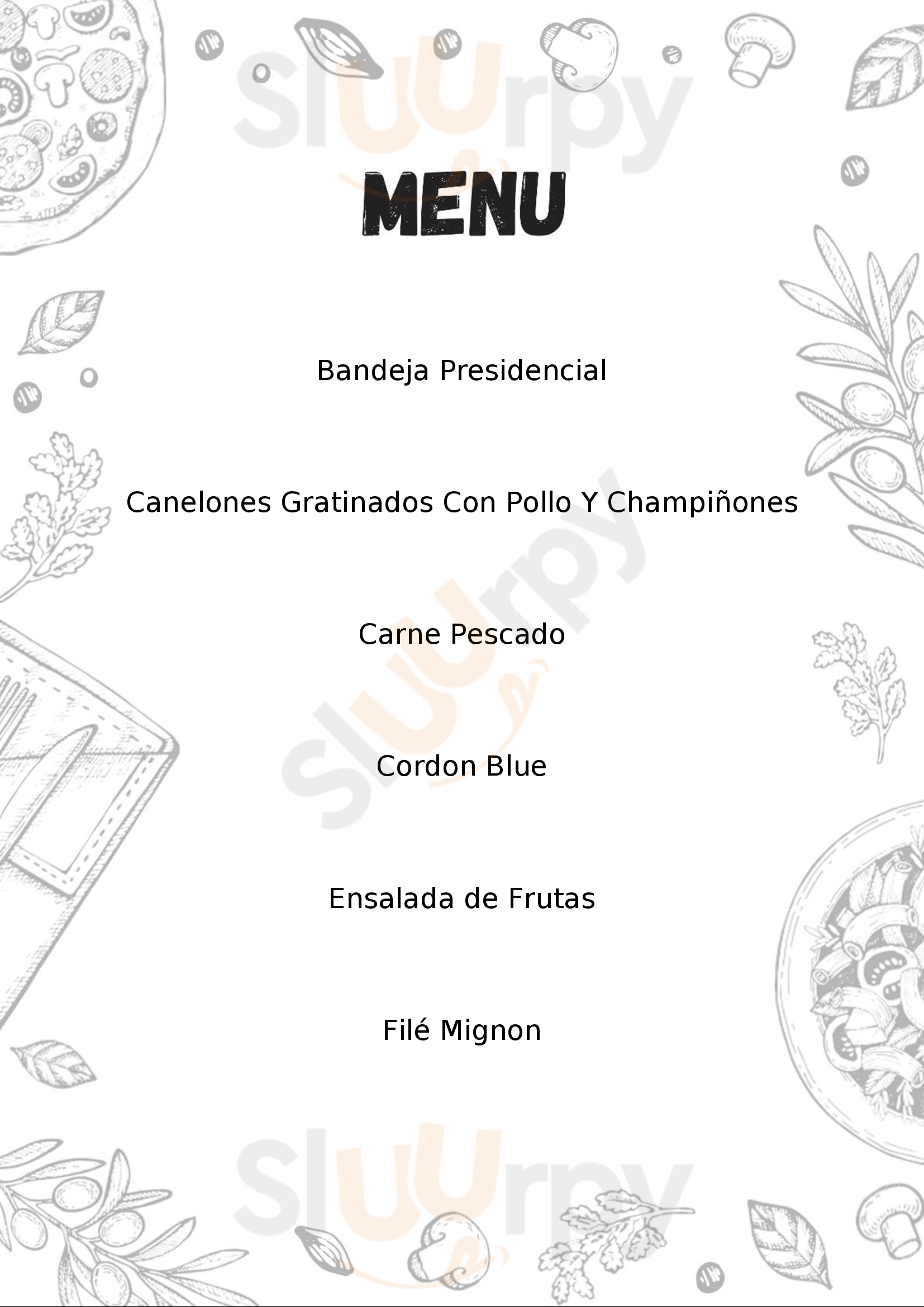 Restaurante Presidencial Bogotá Menu - 1