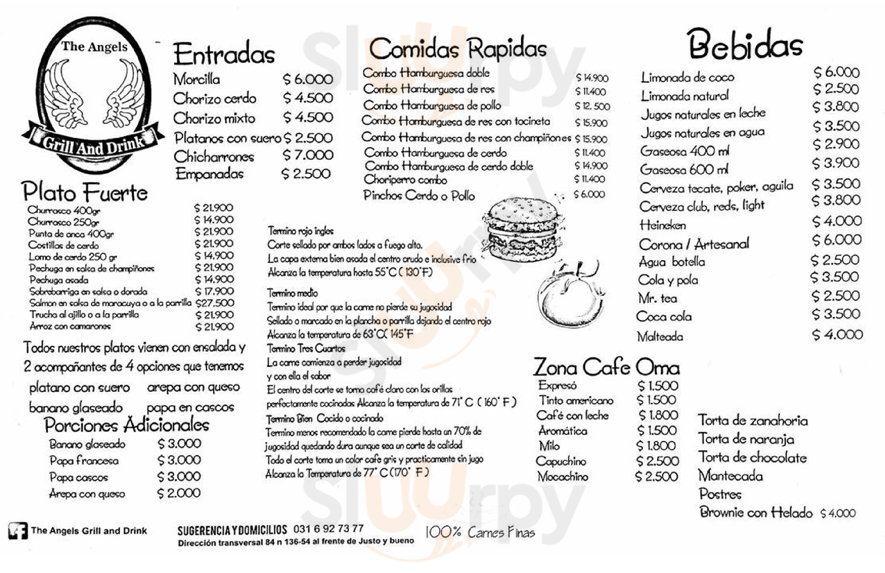 The Angels Grill And Drink Bogotá Menu - 1