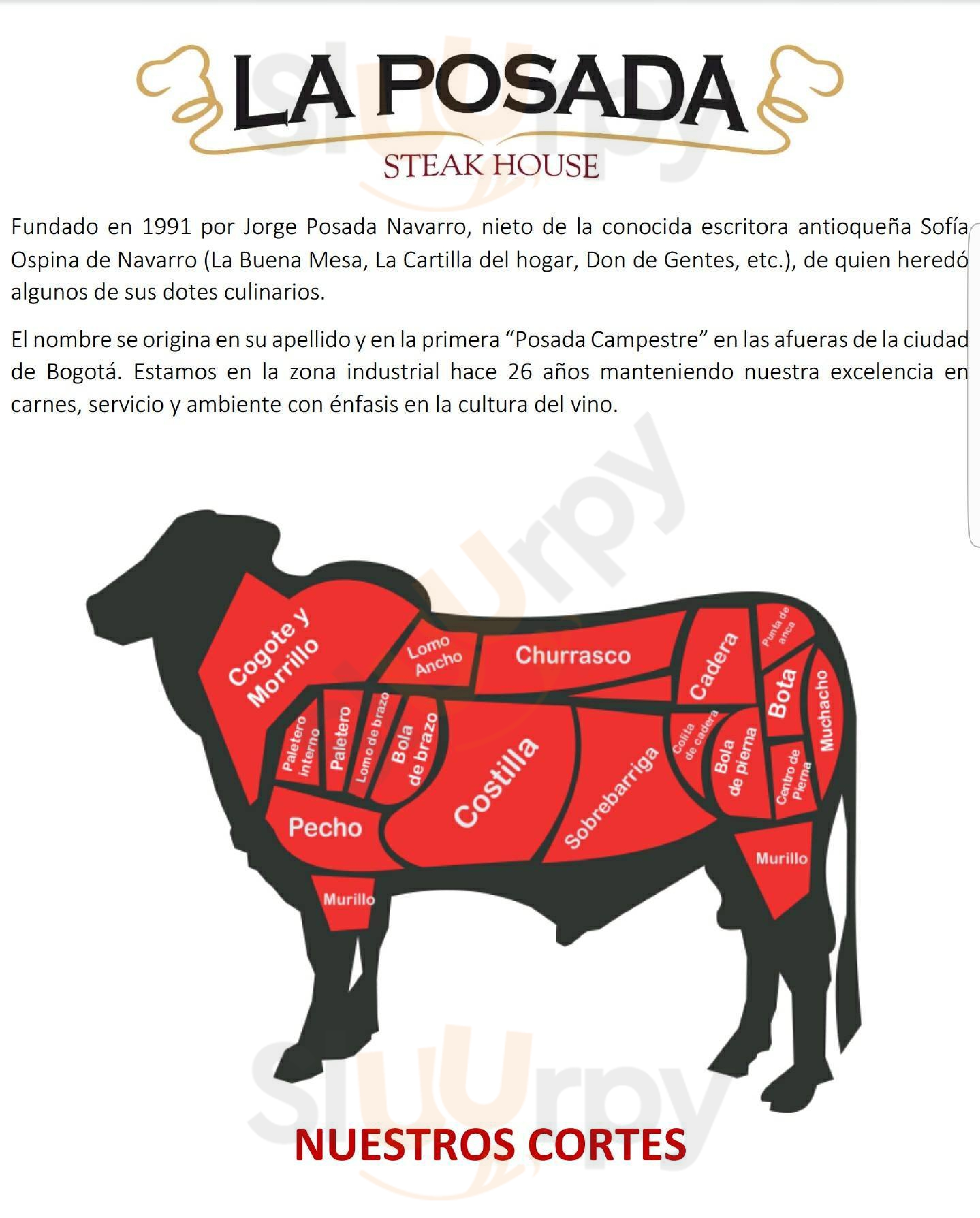 La Posada Steak House & Pasta Bogotá Menu - 1