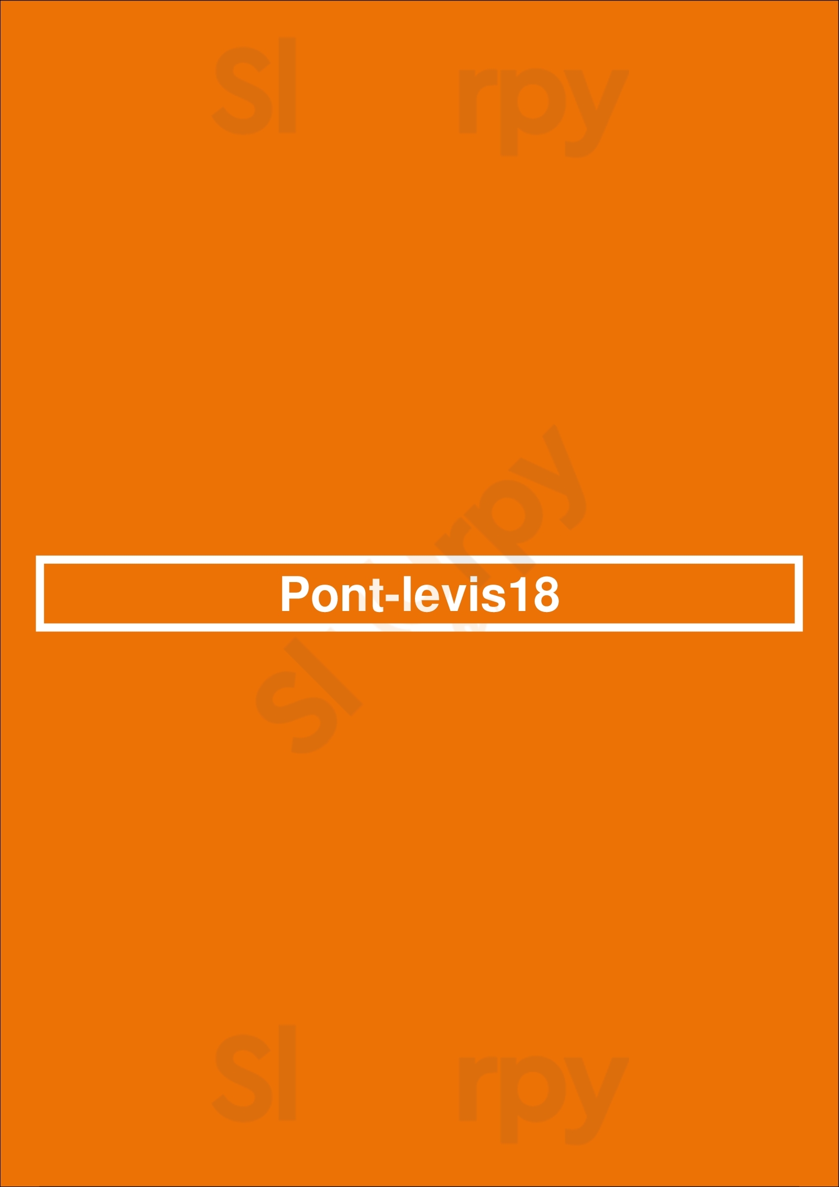 Pont-levis18 Oudenaarde Menu - 1