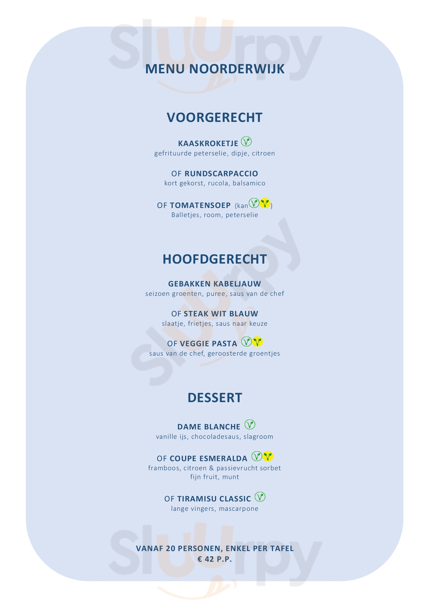 Zuiderhuis Noorderwijk Menu - 1