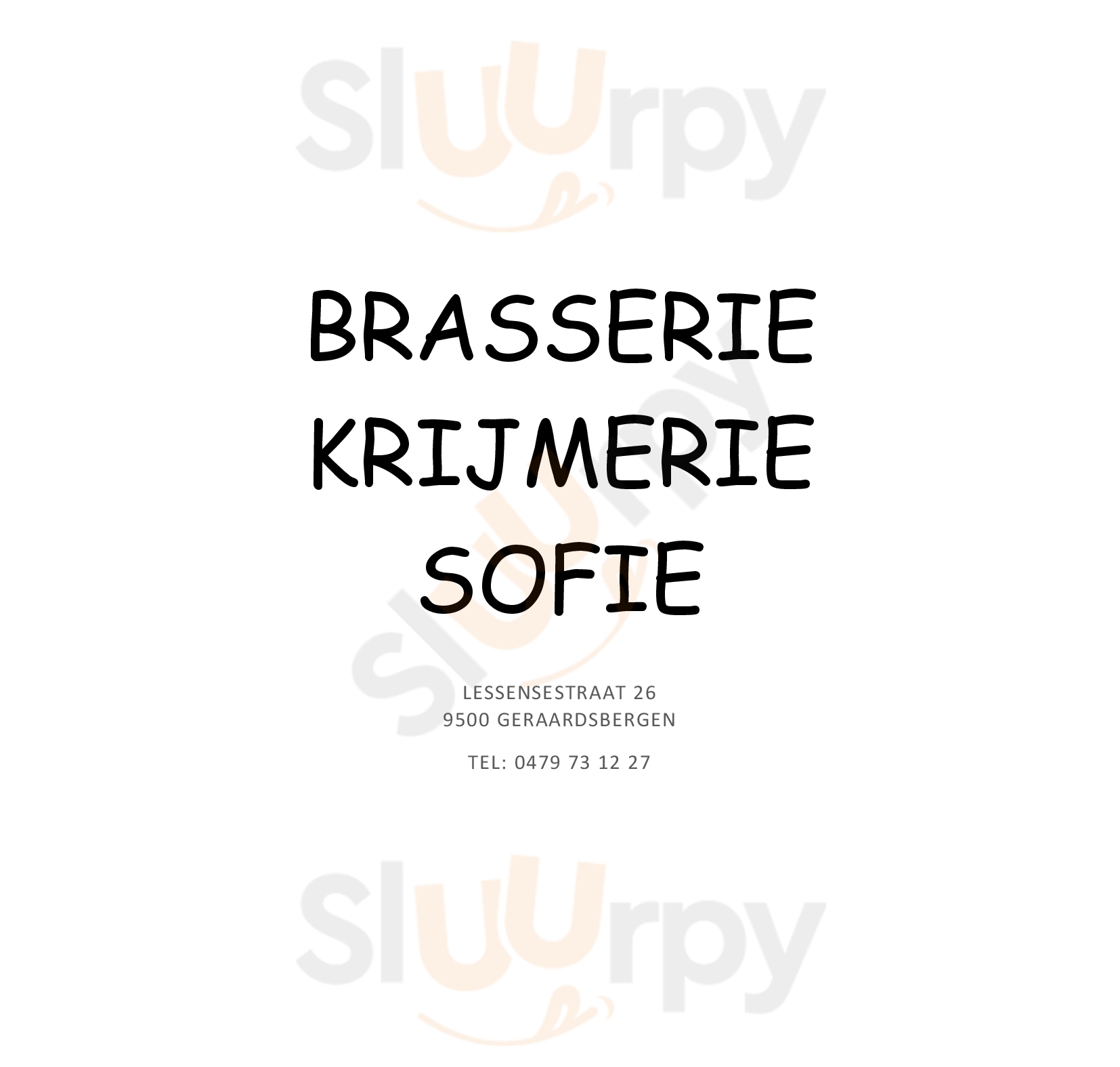 Brasserie Sofie Geraardsbergen Menu - 1