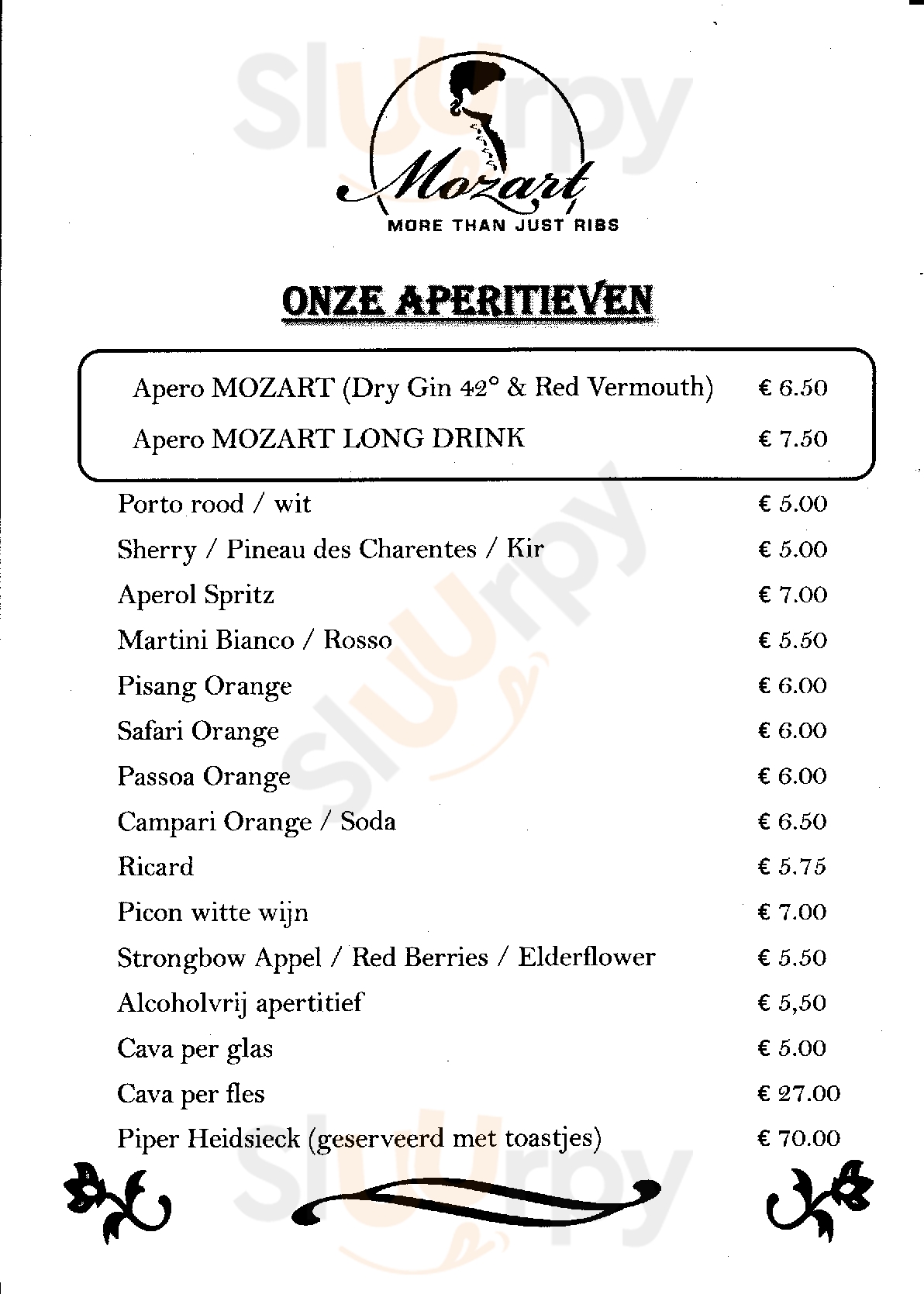 Restaurant Mozart Aalst Menu - 1