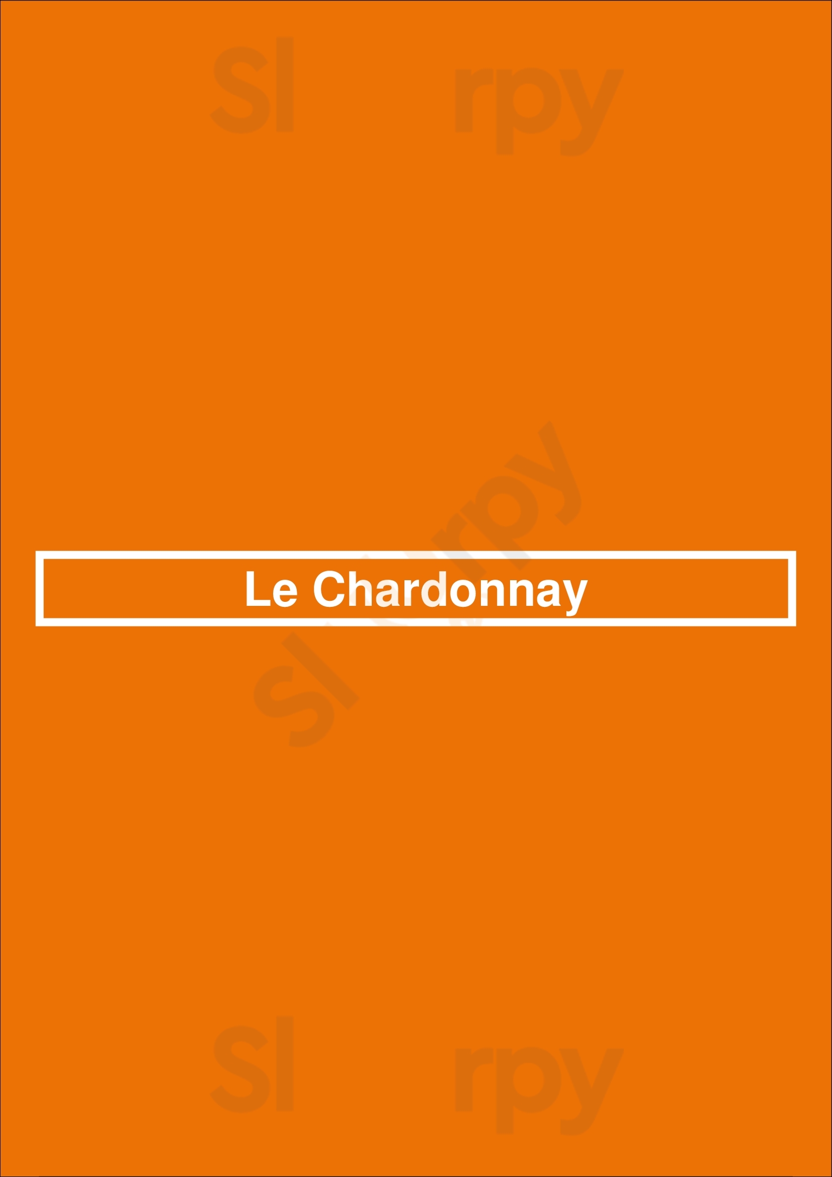 Le Chardonnay Knokke Menu - 1