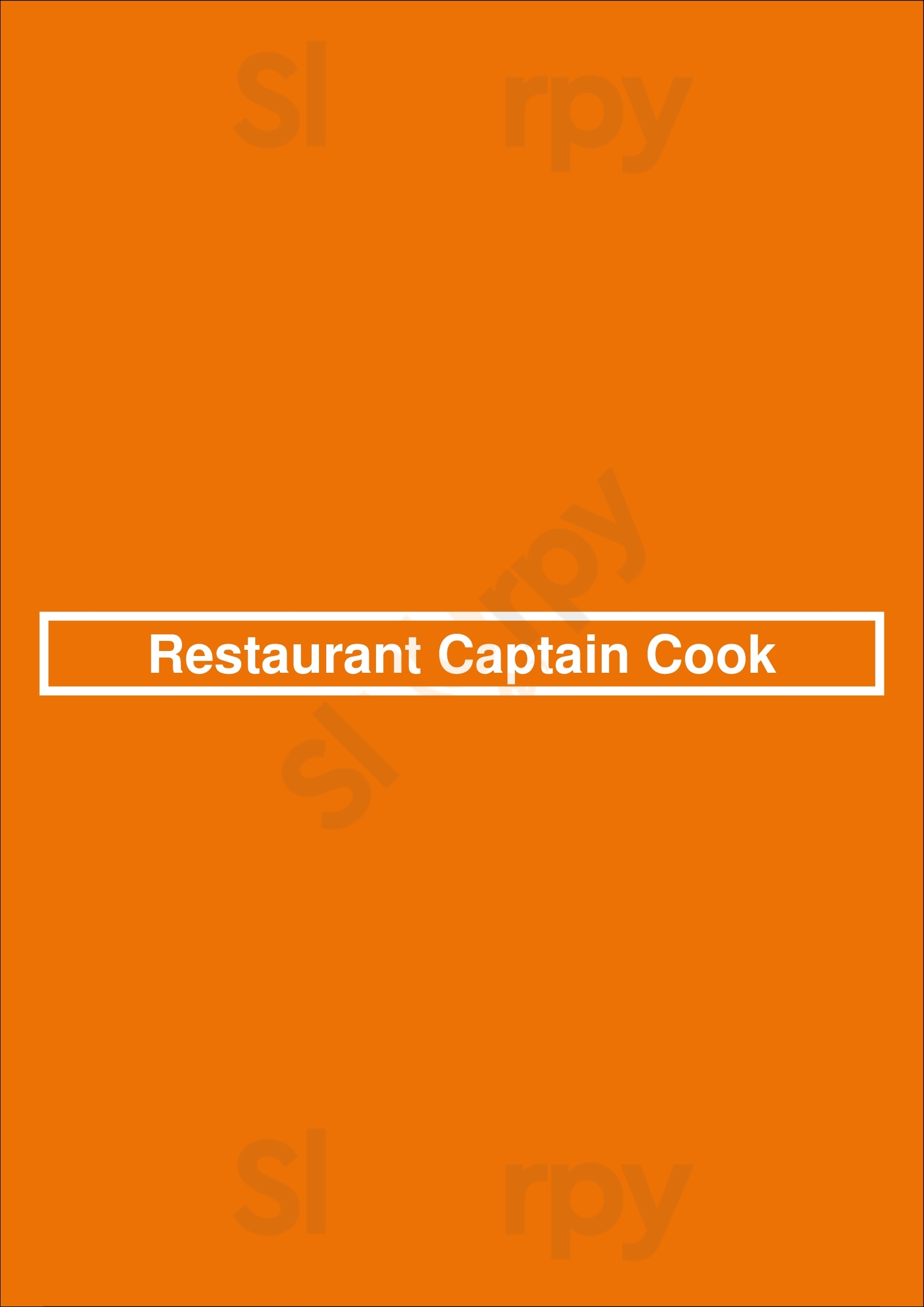 Restaurant Captain Cook Ypres Menu - 1