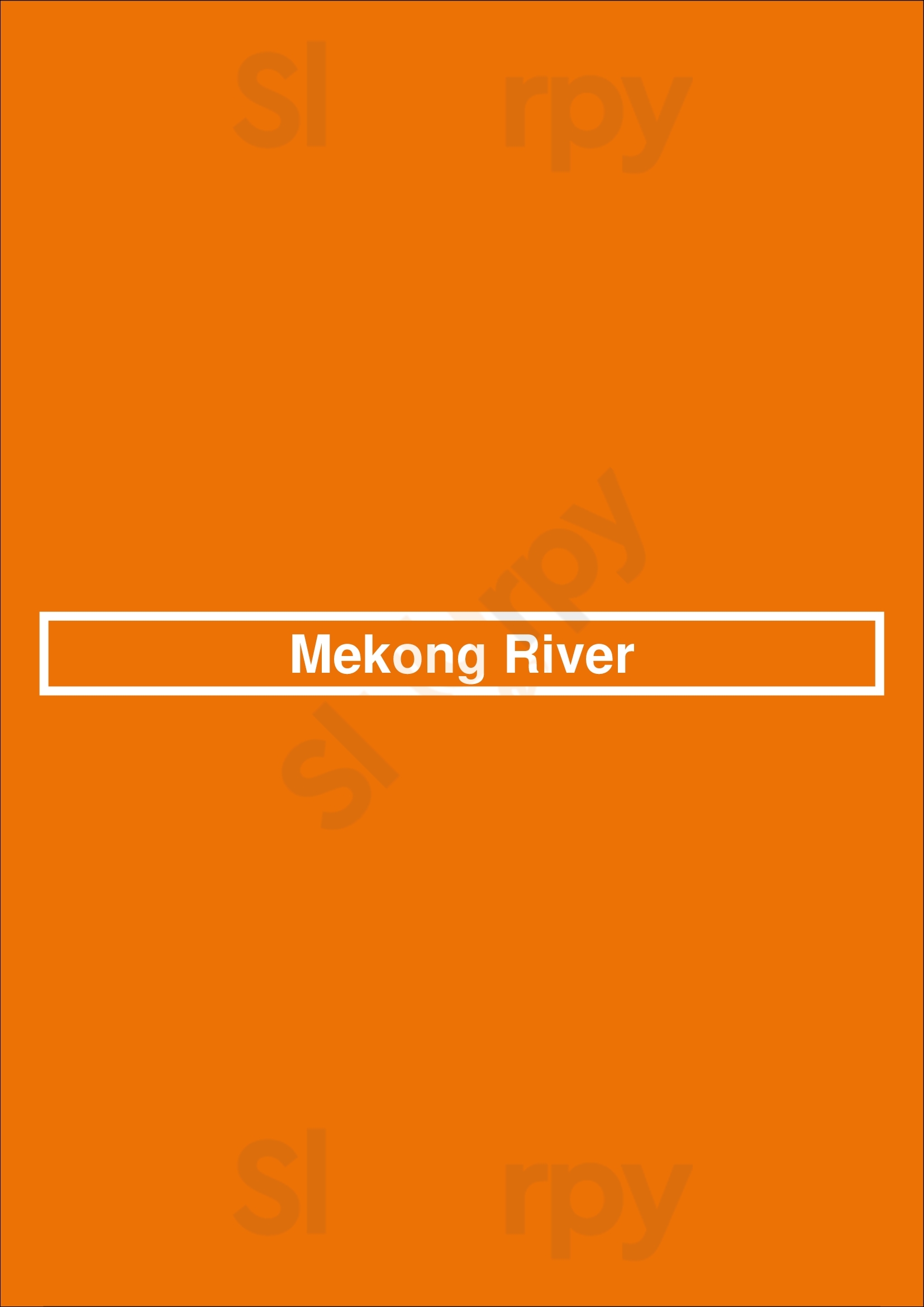 Mekong River Zaventem Menu - 1