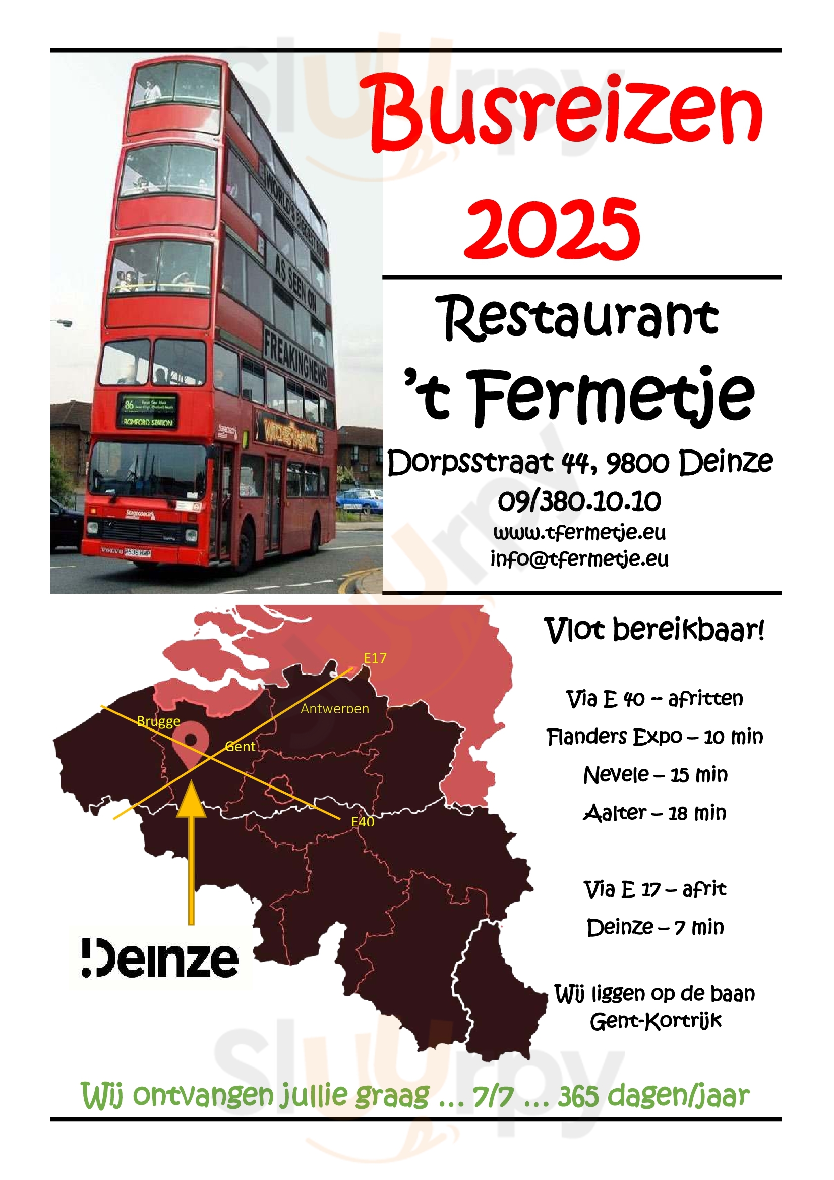 't Fermetje Astene Menu - 1