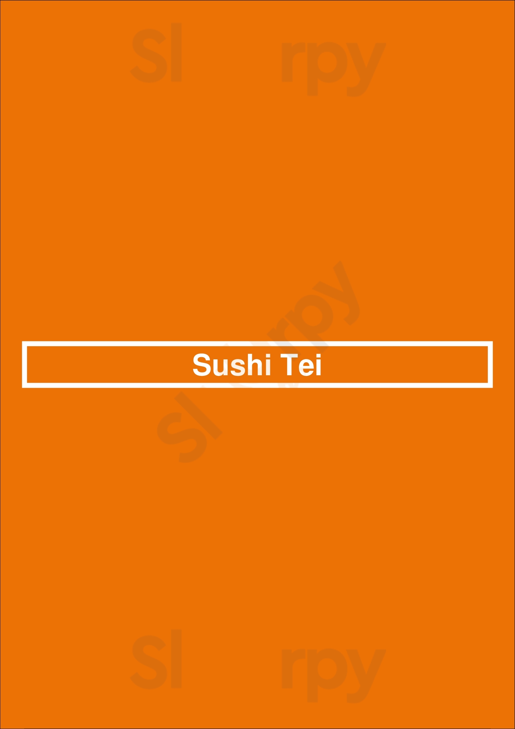 Sushi Tei Waterloo Menu - 1