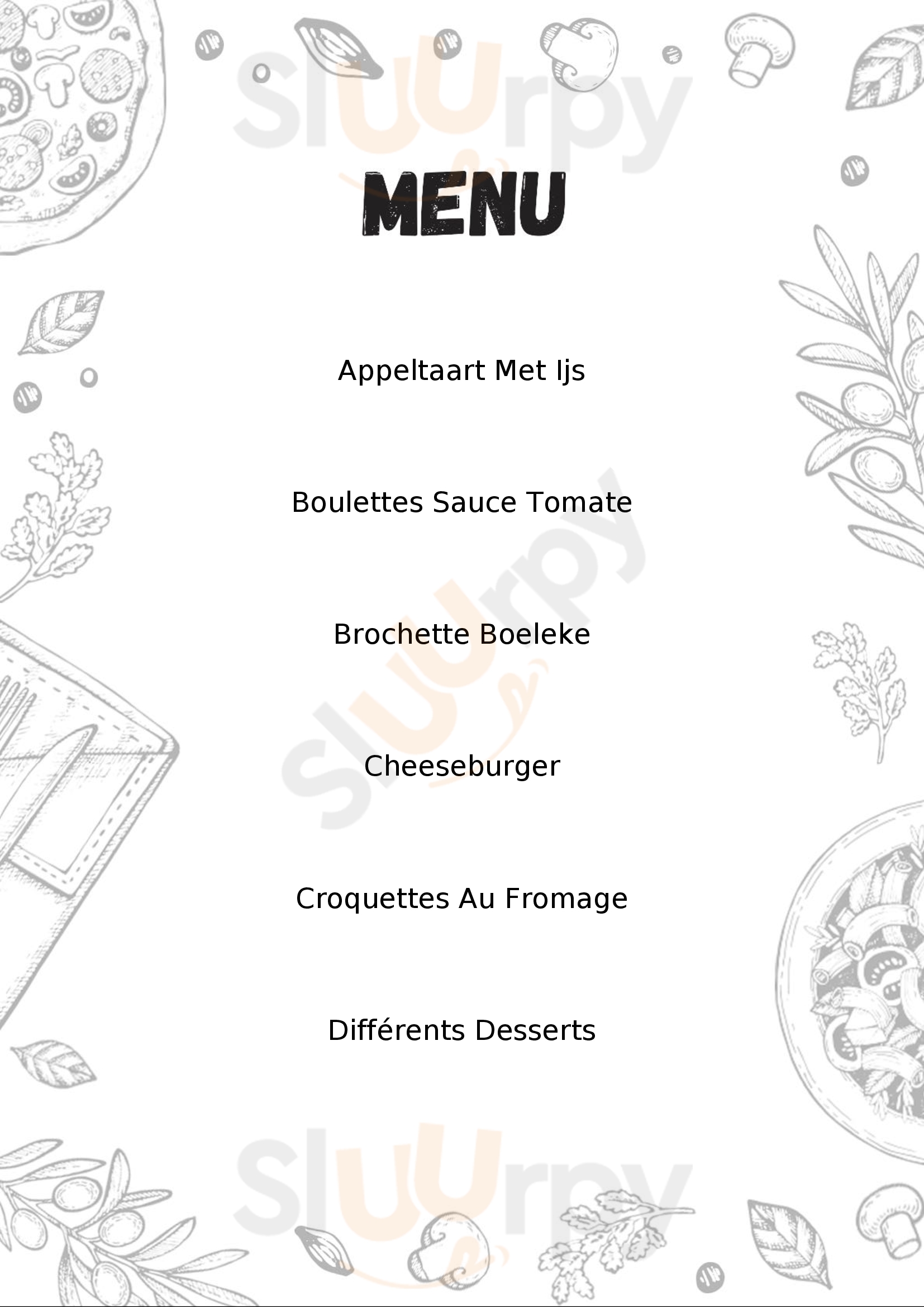 Boelekewis Dworp Menu - 1