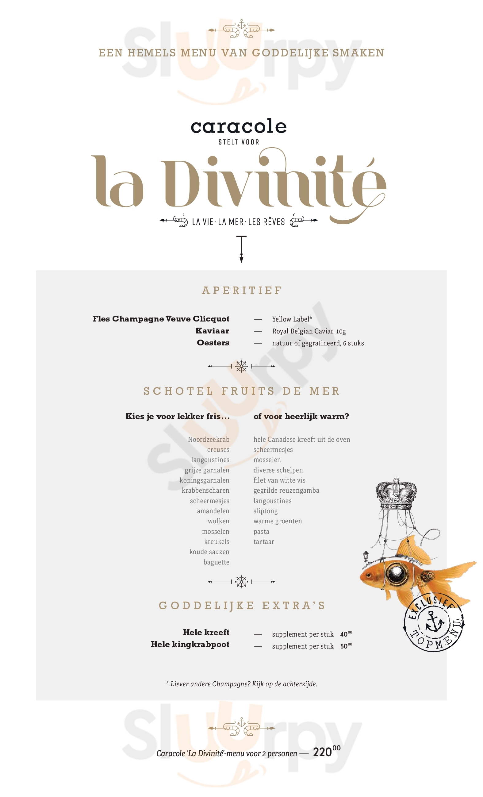 Caracole Hasselt Menu - 1
