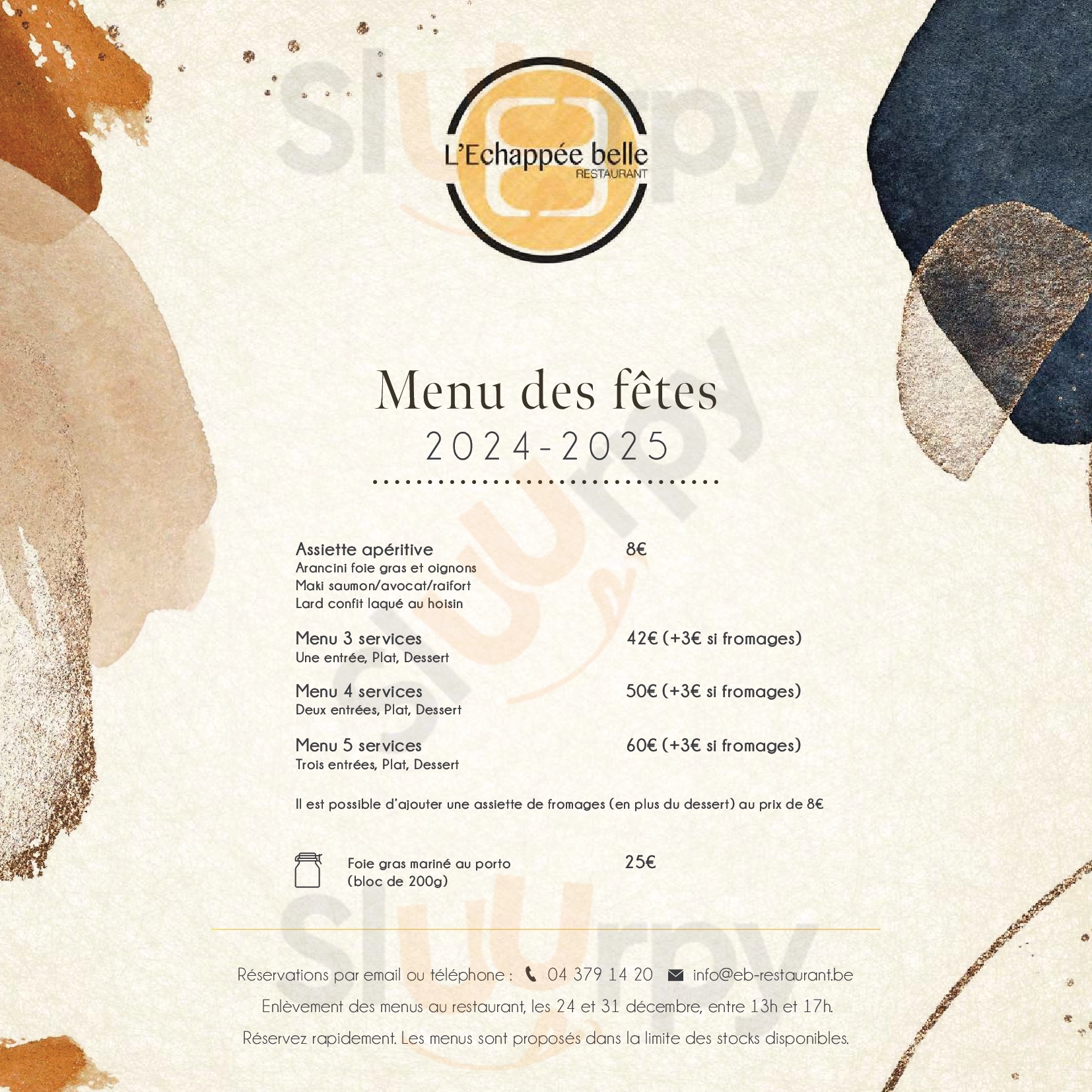 L Echappée Belle Vise Menu - 1