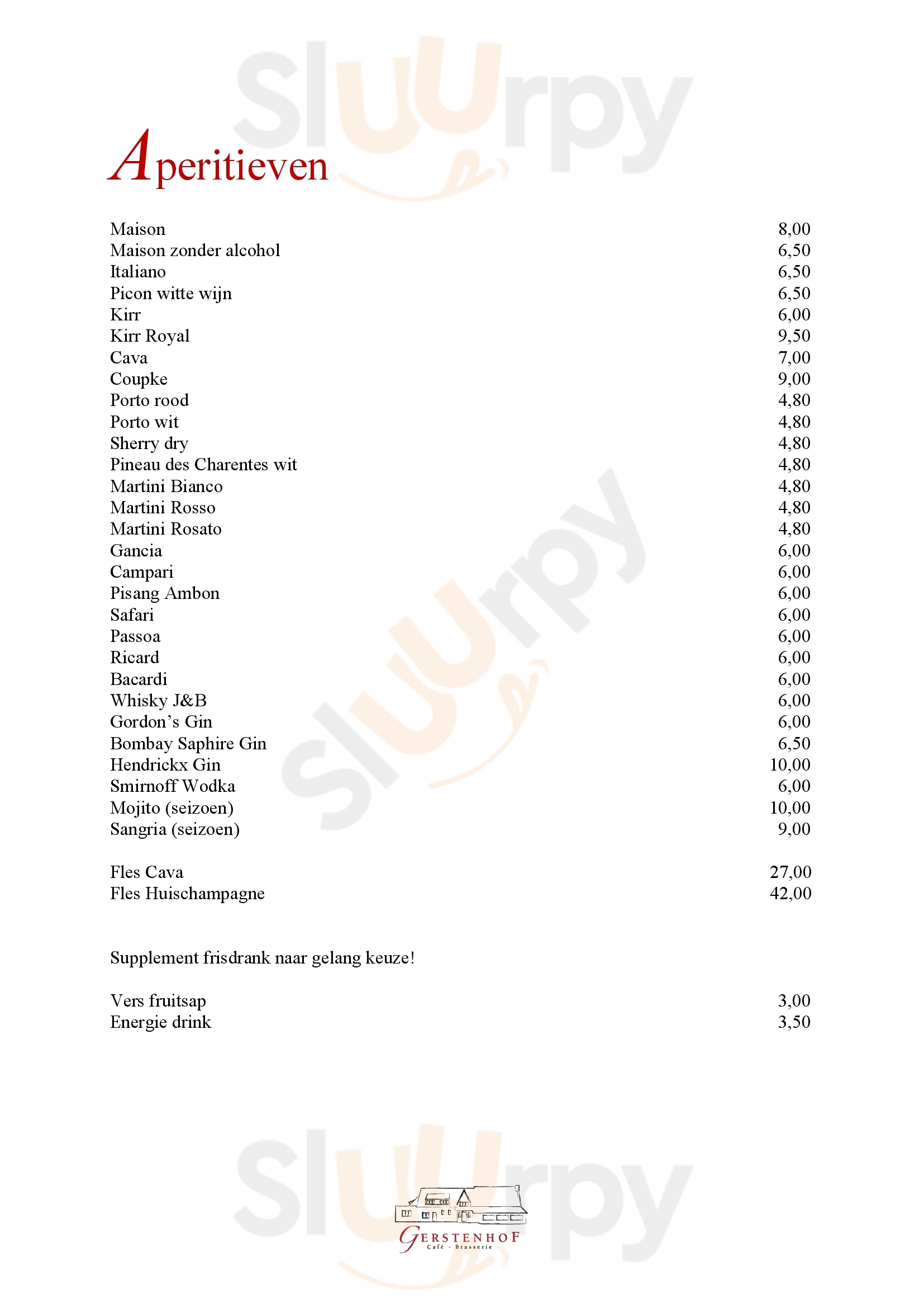 Gerstenhof Aalst Menu - 1
