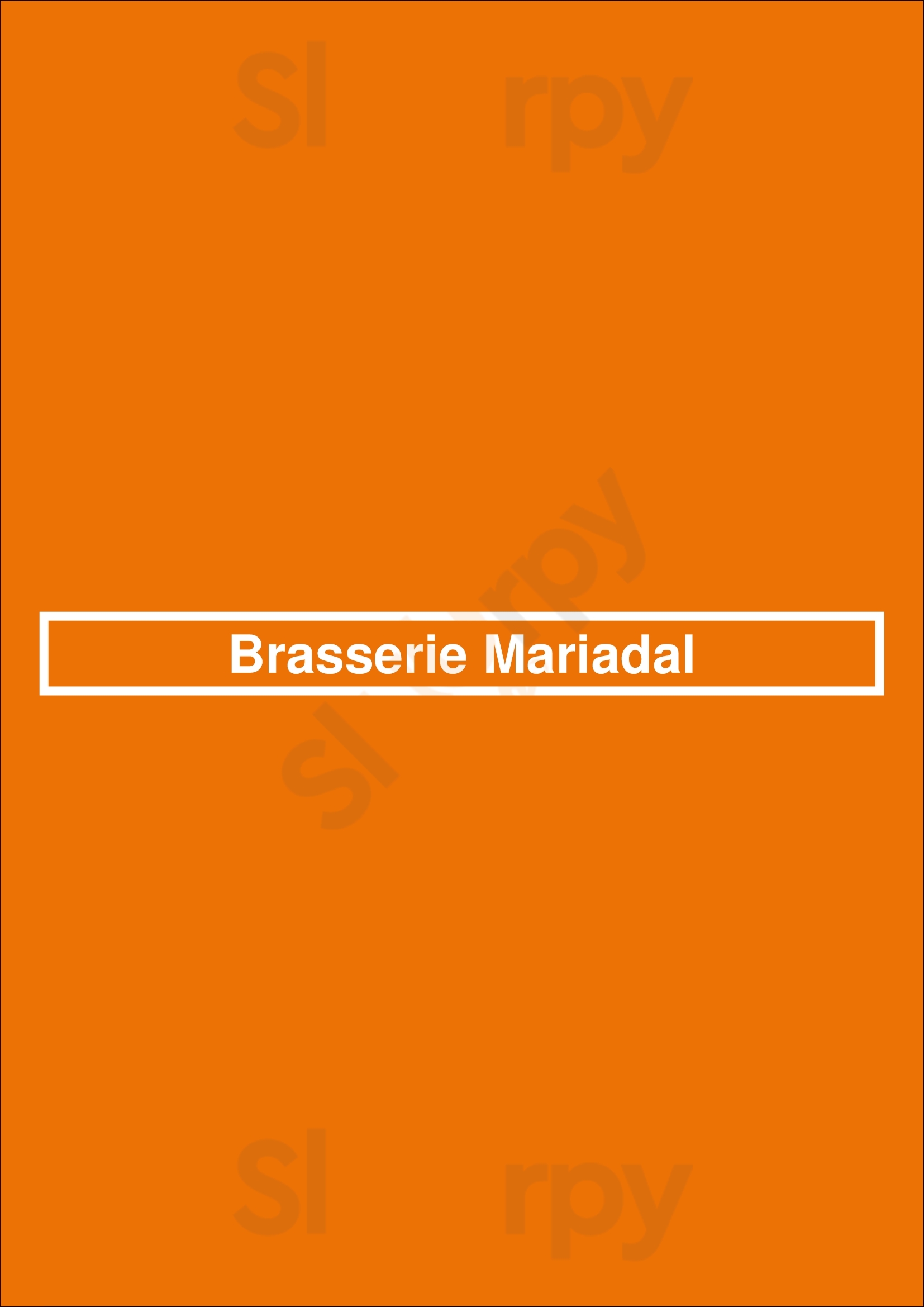 Brasserie Mariadal Zaventem Menu - 1