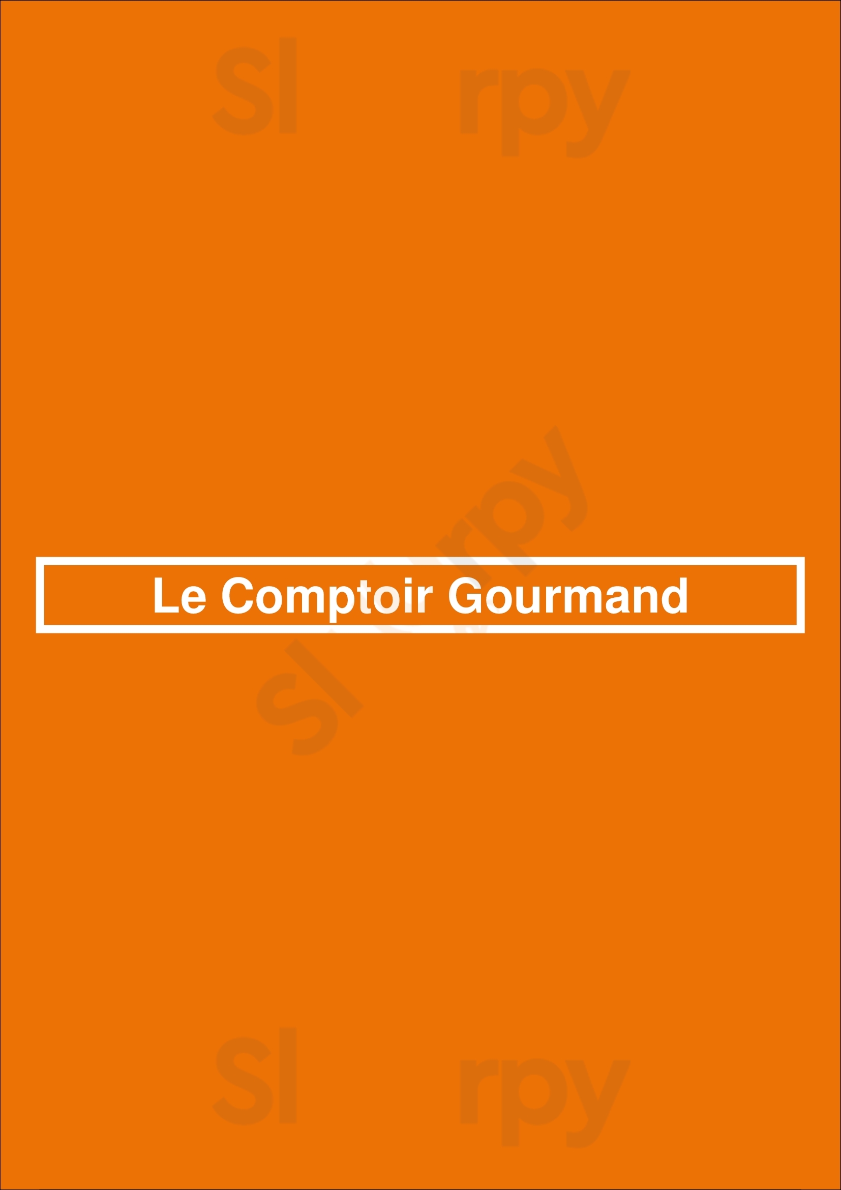 Le Comptoir Gourmand Marche-en-Famenne Menu - 1