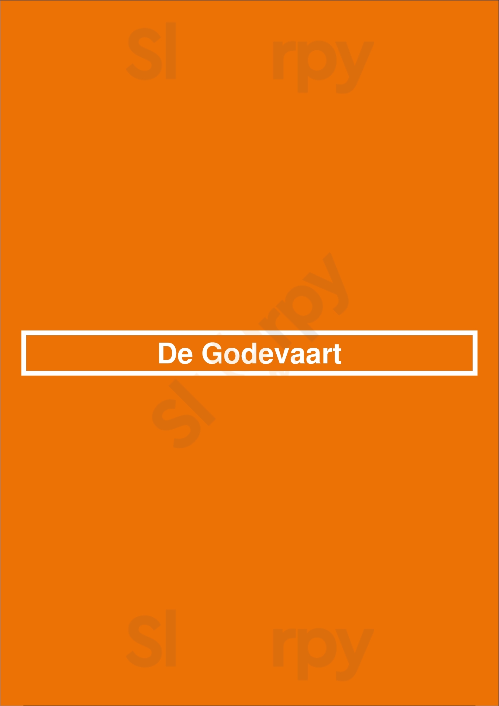 De Godevaart Anvers Menu - 1