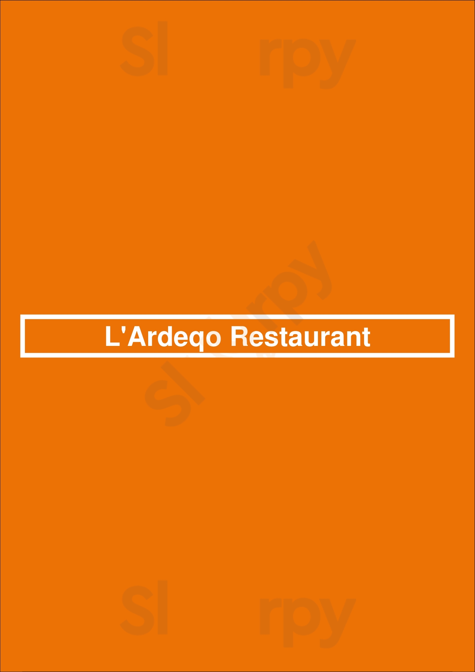L'ardeqo Restaurant Charleroi Menu - 1