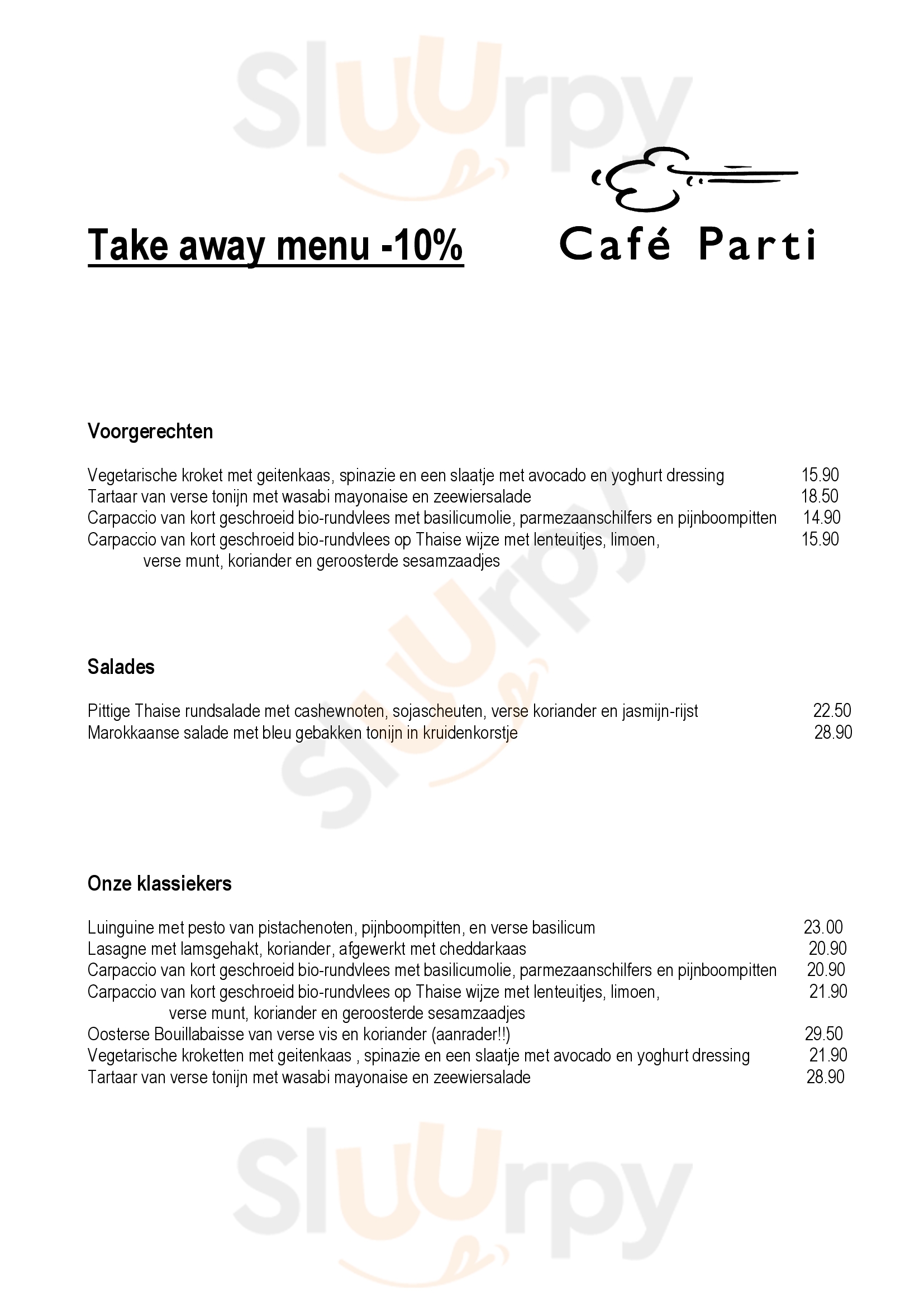 Cafe Parti Gand Menu - 1