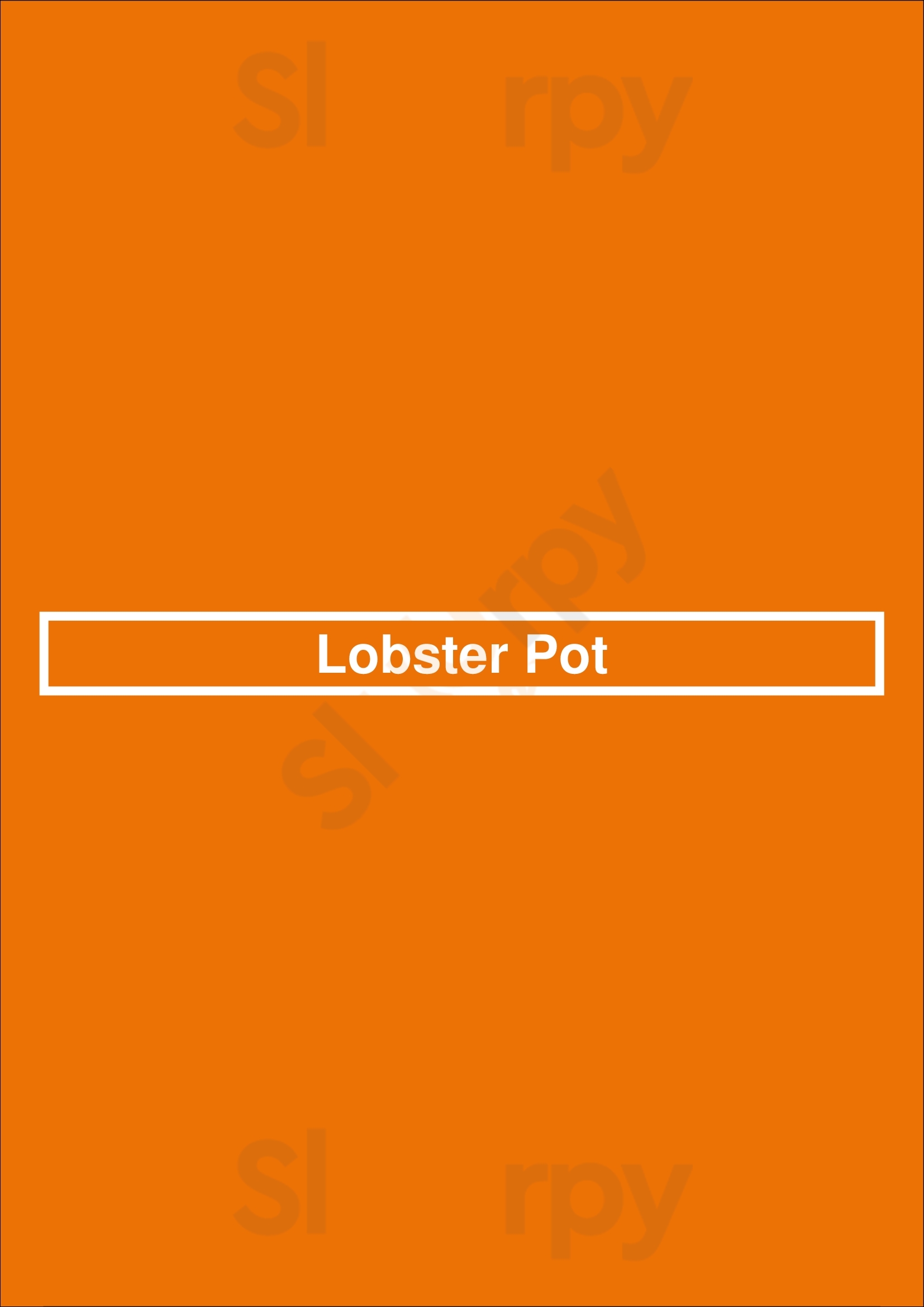 Lobster Pot Bruges Menu - 1