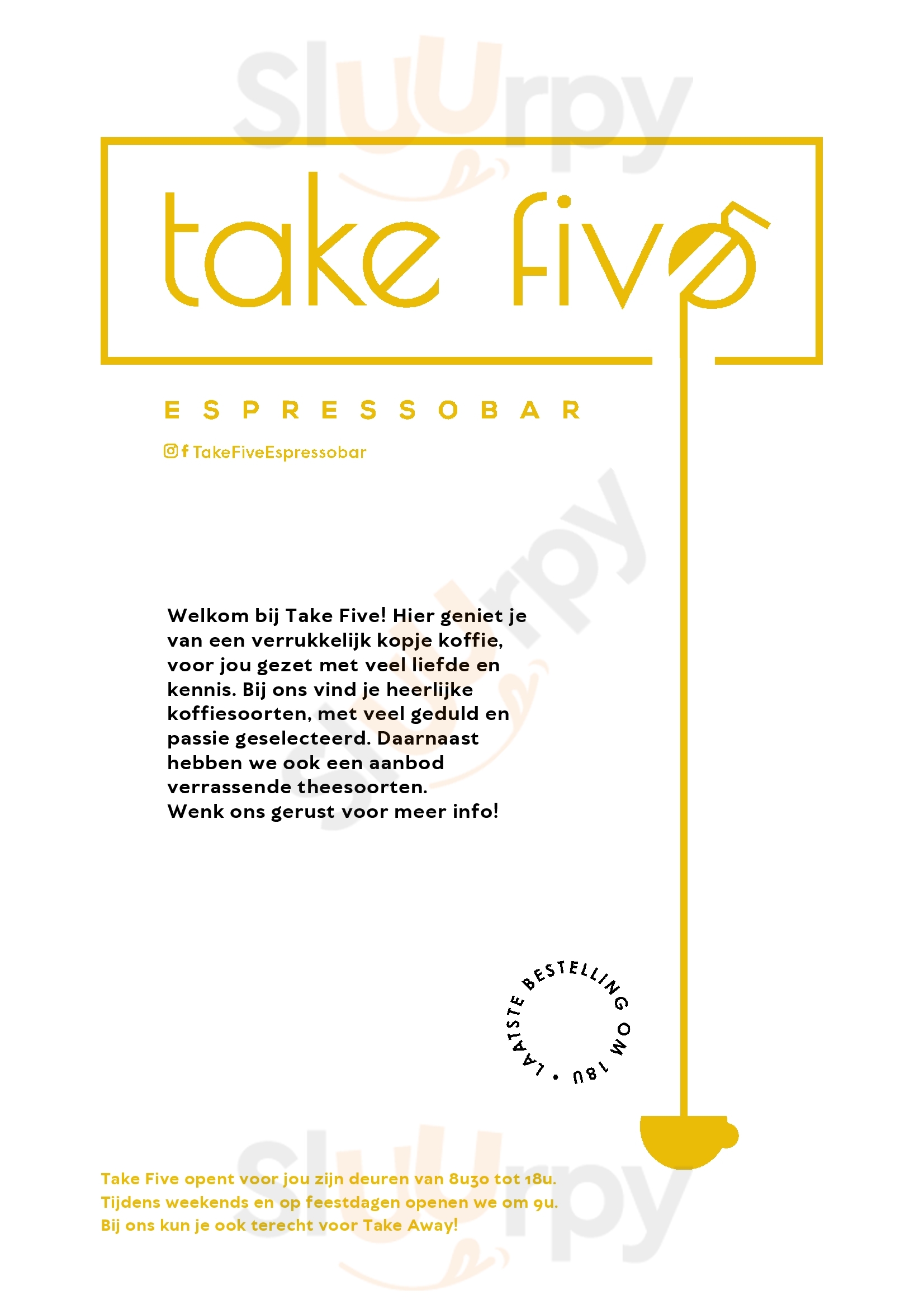 Take Five Espressobar Gand Menu - 1
