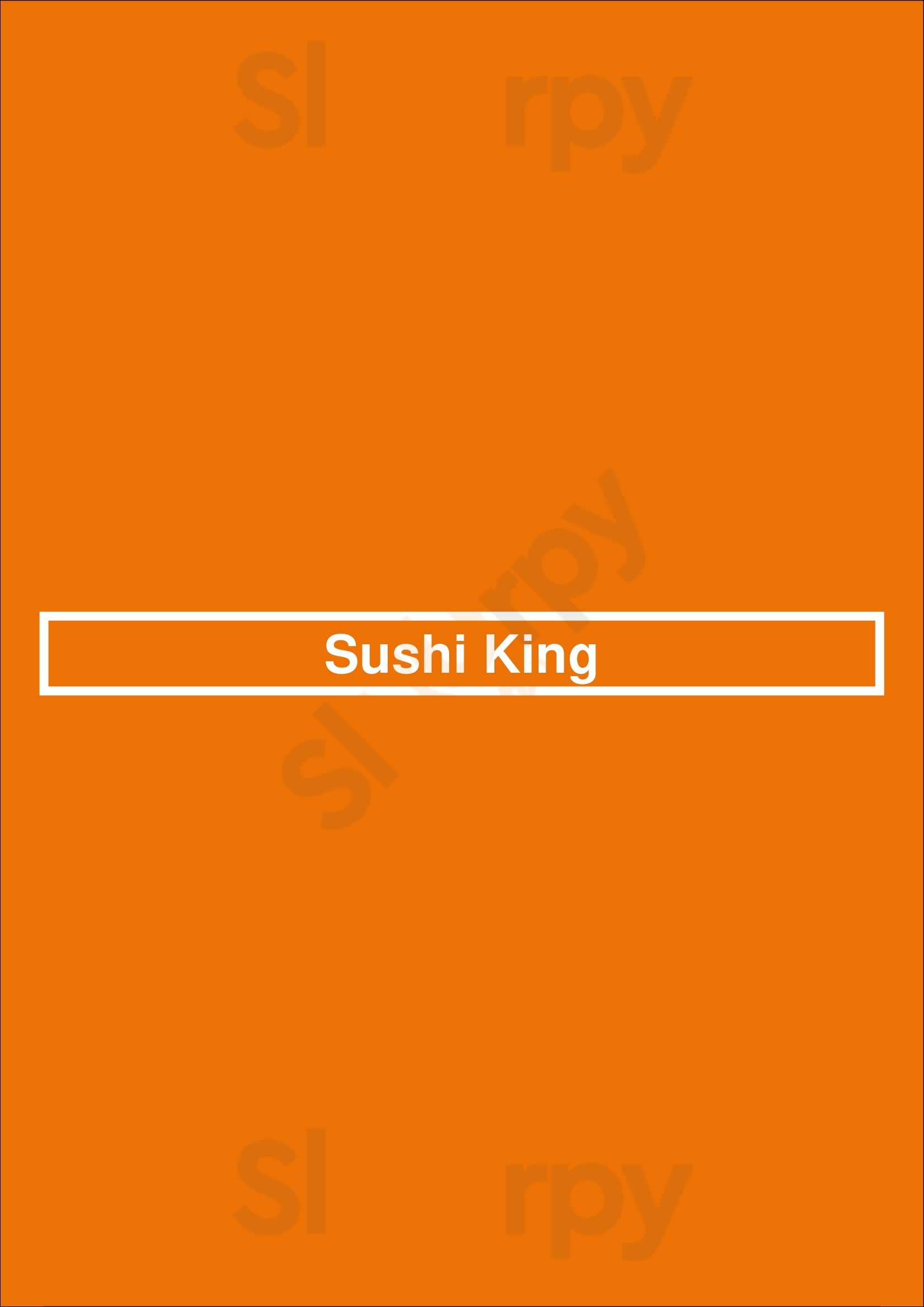 Sushi King Antwerpen Anvers Menu - 1
