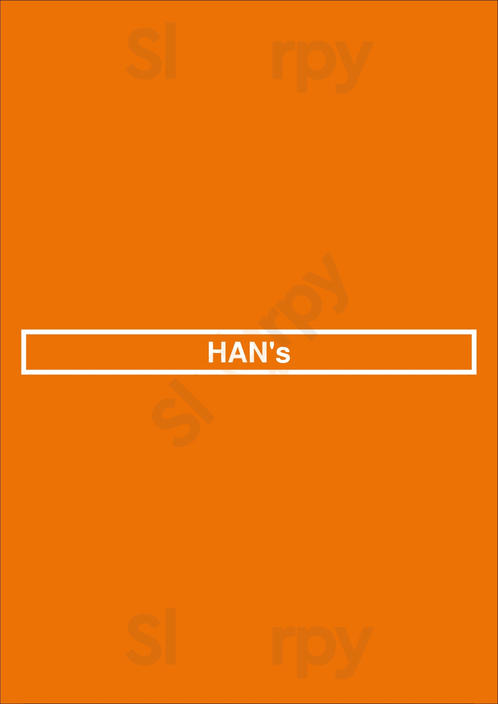 Han's Ostende Menu - 1