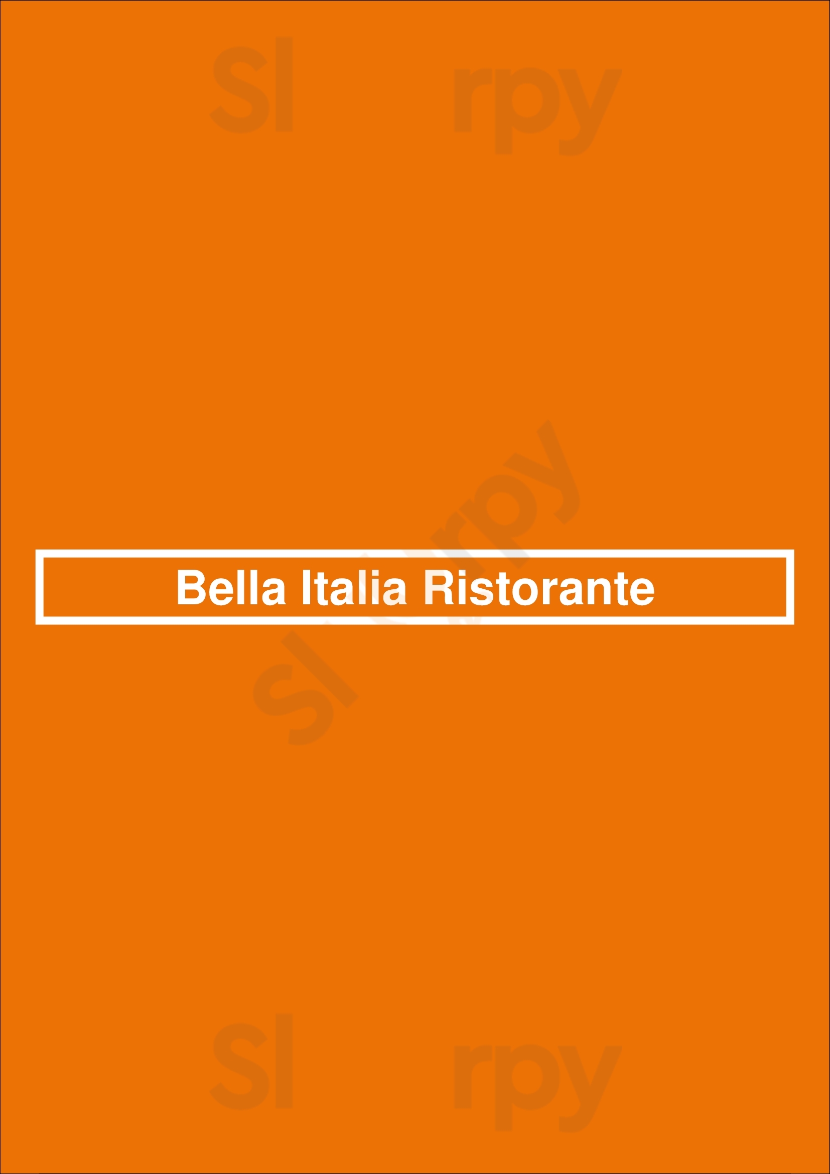 Bella Italia Ristorante Bruges Menu - 1