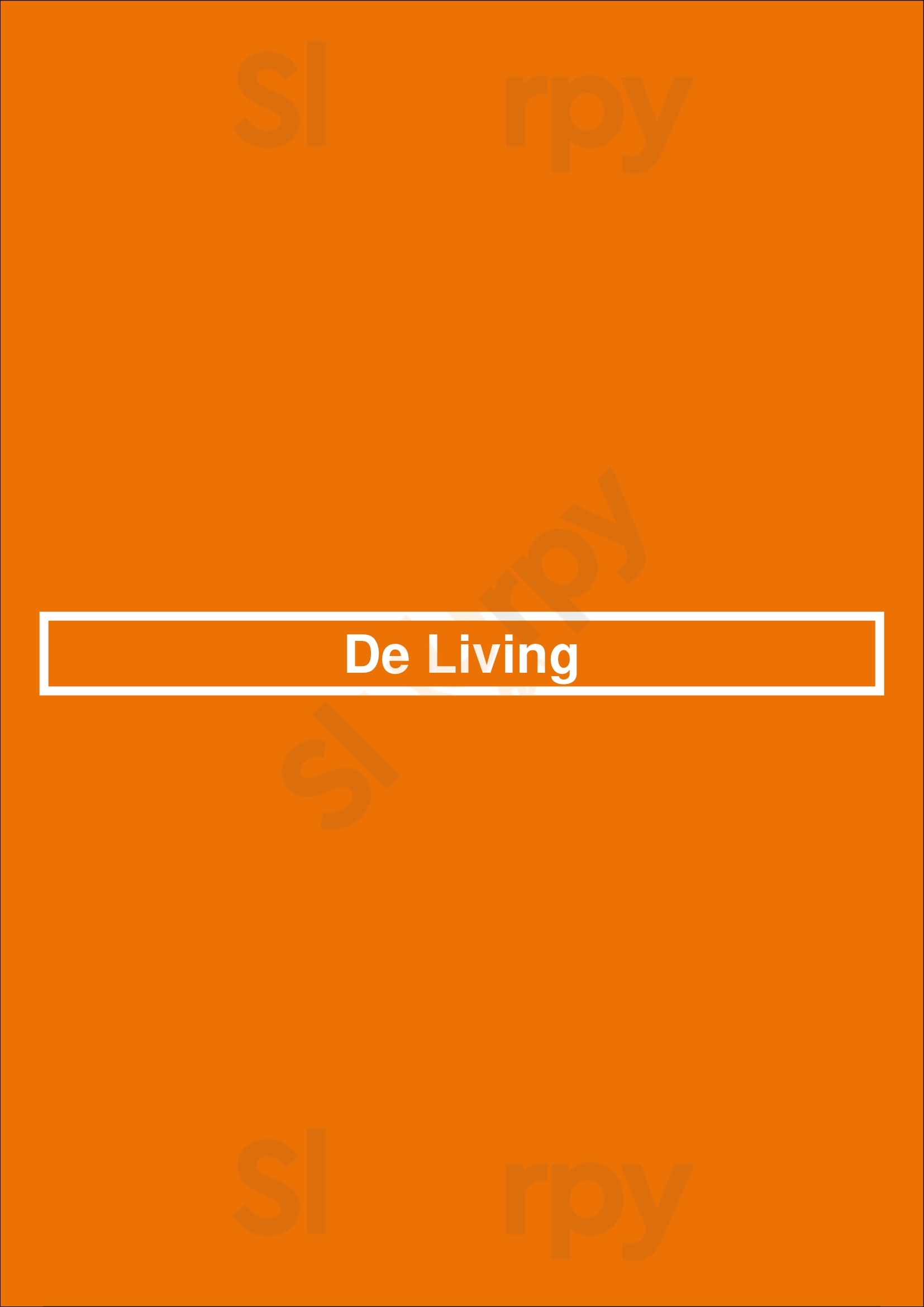 De Living Anvers Menu - 1