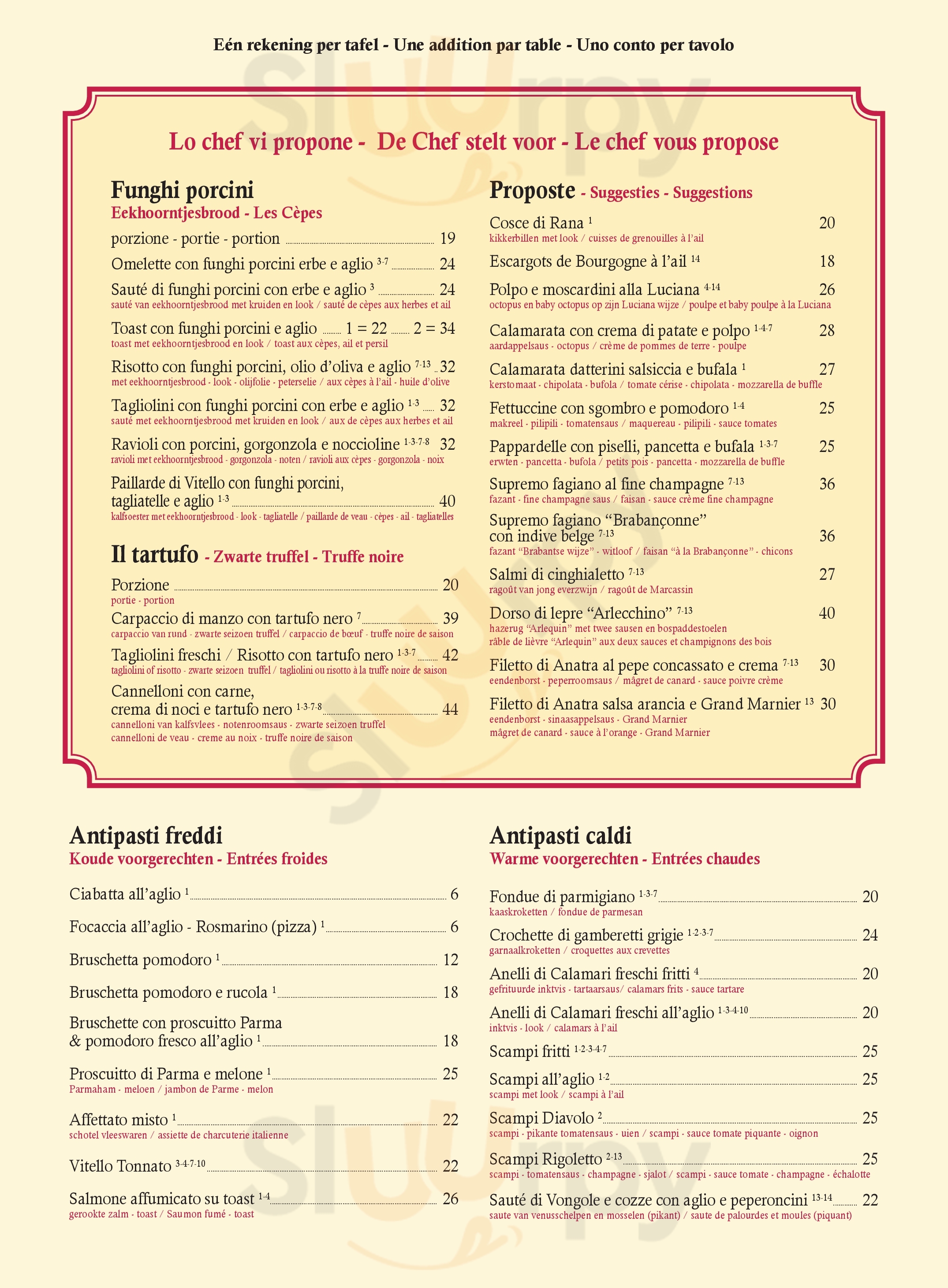 Rigoletto Gand Menu - 1