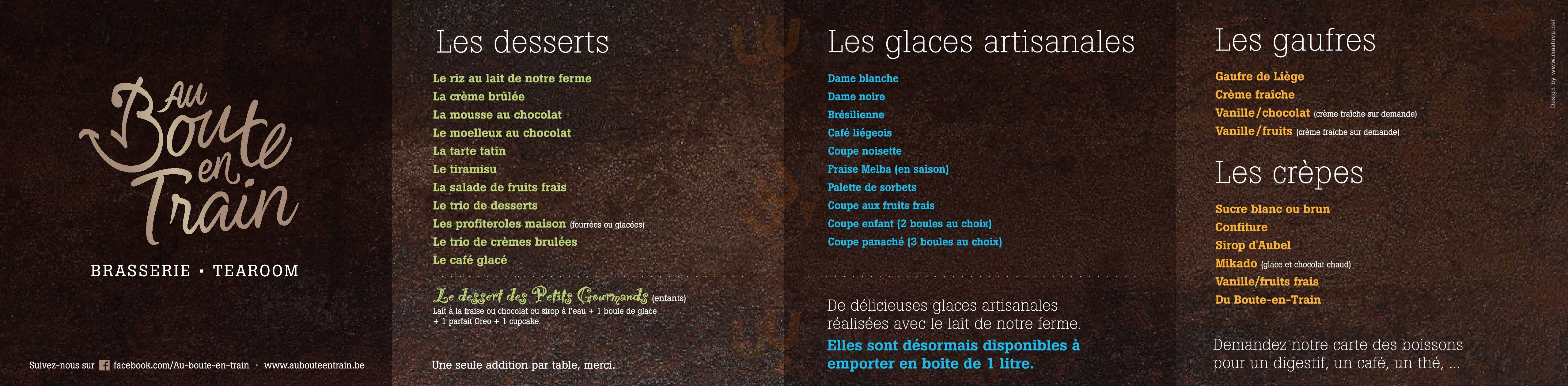 Au Boute En Train Dalhem Menu - 1