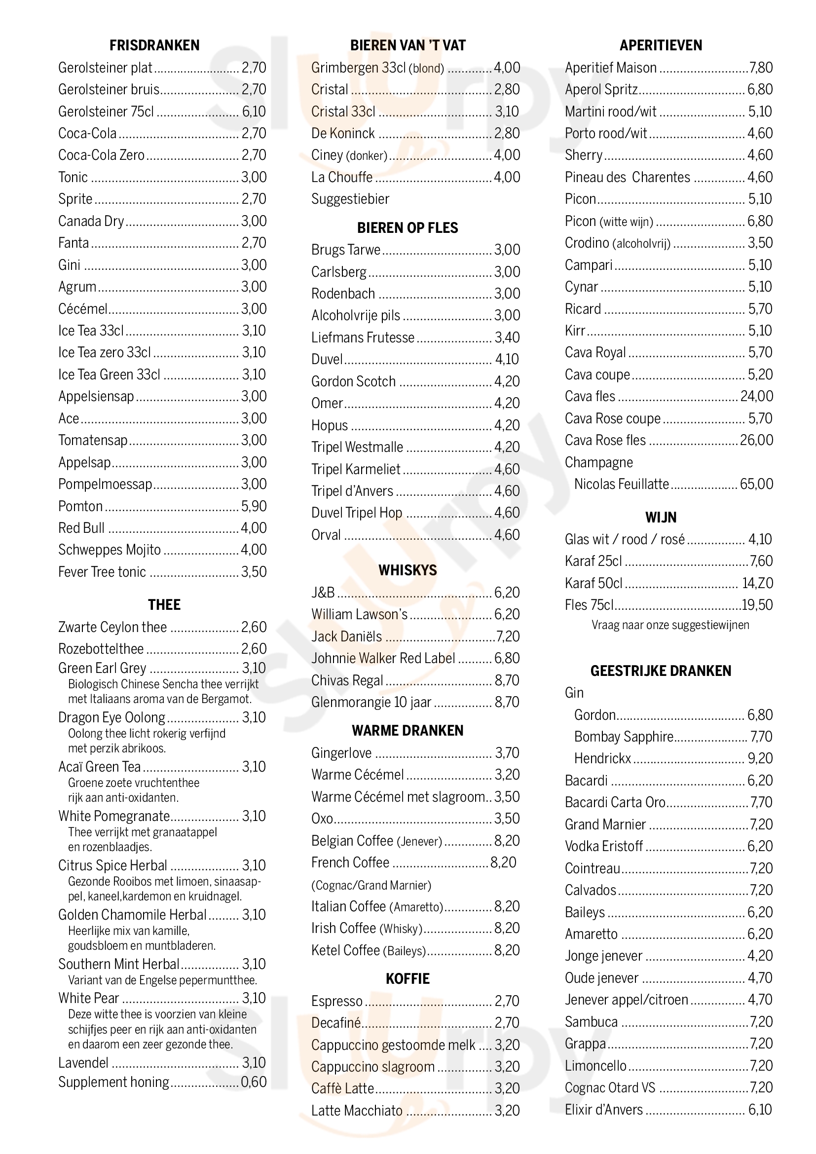 Main Menu - De Ketel