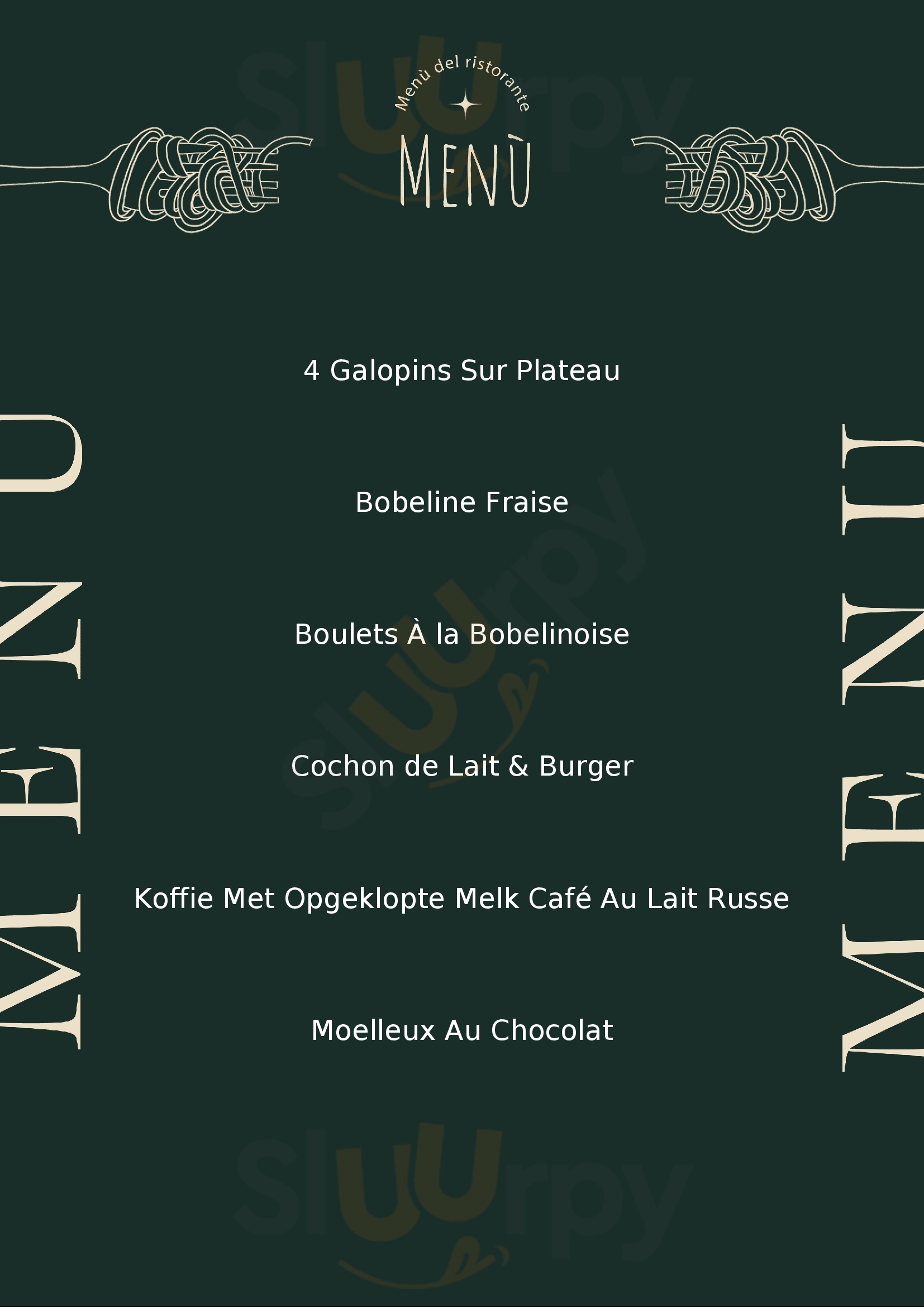 La Brasserie Des Bobelines Spa Menu - 1