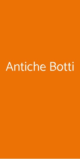 Antiche Botti, Giarre