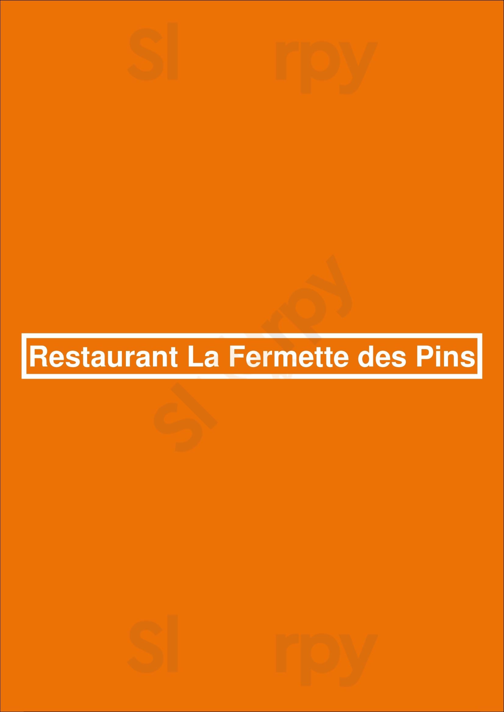 Restaurant La Fermette Des Pins Binche Menu - 1