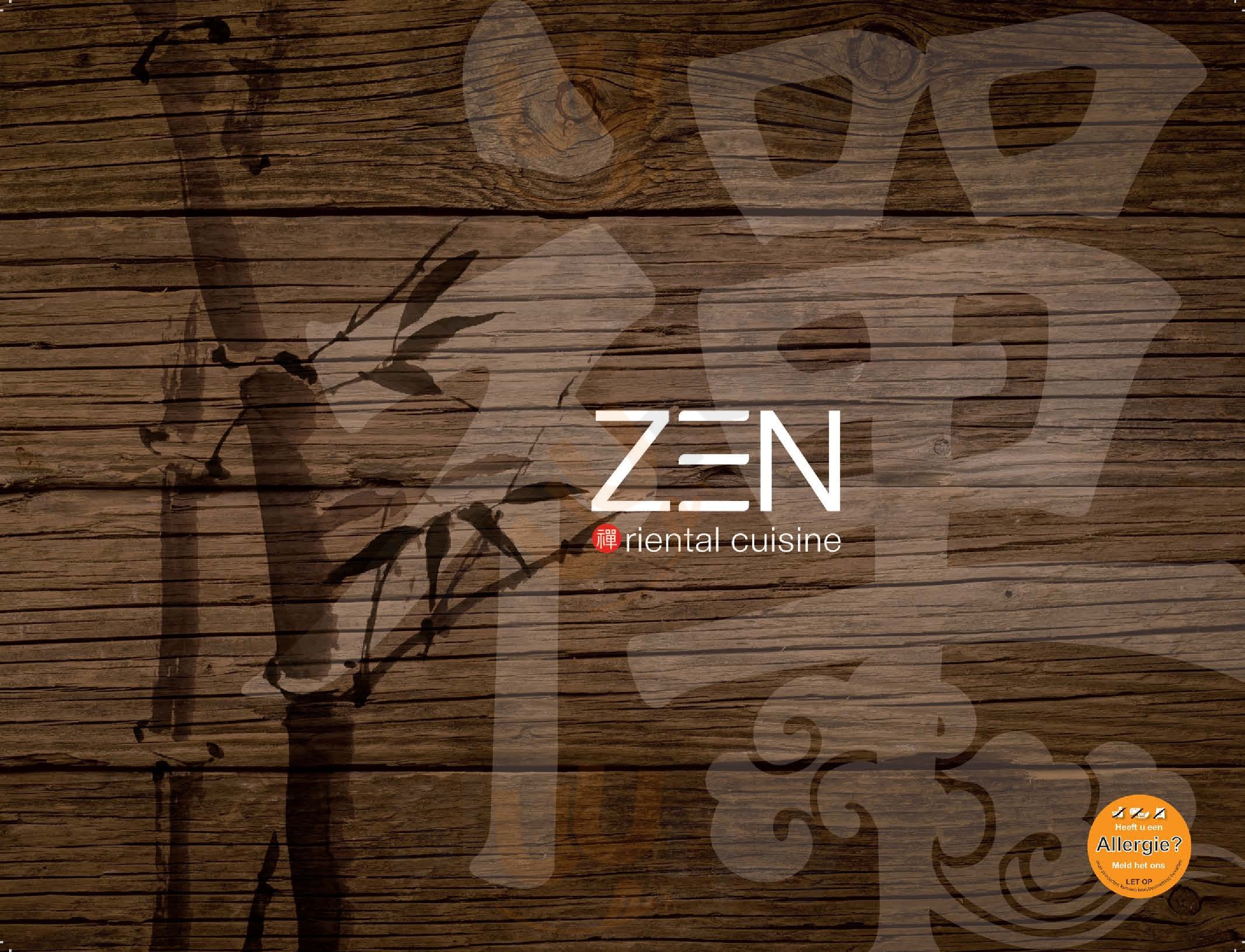 Zen Oriental Cuisine Schilde Menu - 1